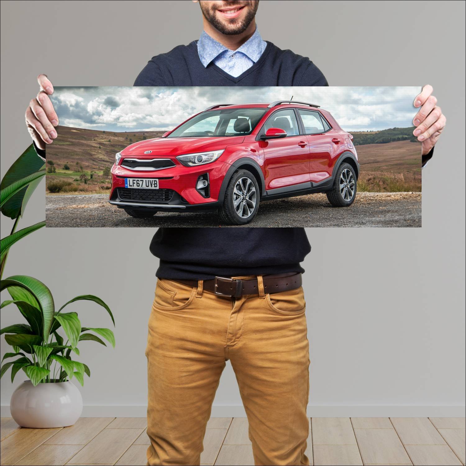 Cuadro grande 30x80cm 2017 kia stonic uk auto 154 Kia