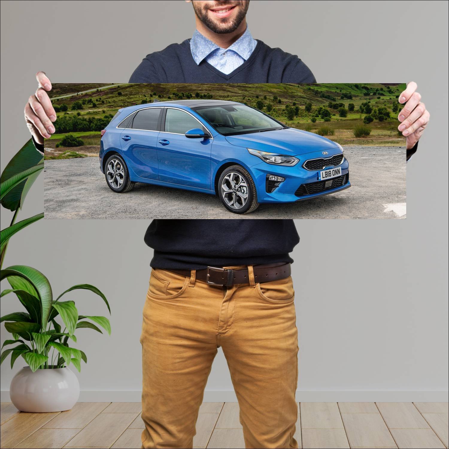 Cuadro grande 30x80cm 2018 kia ceed uk auto 161 Kia