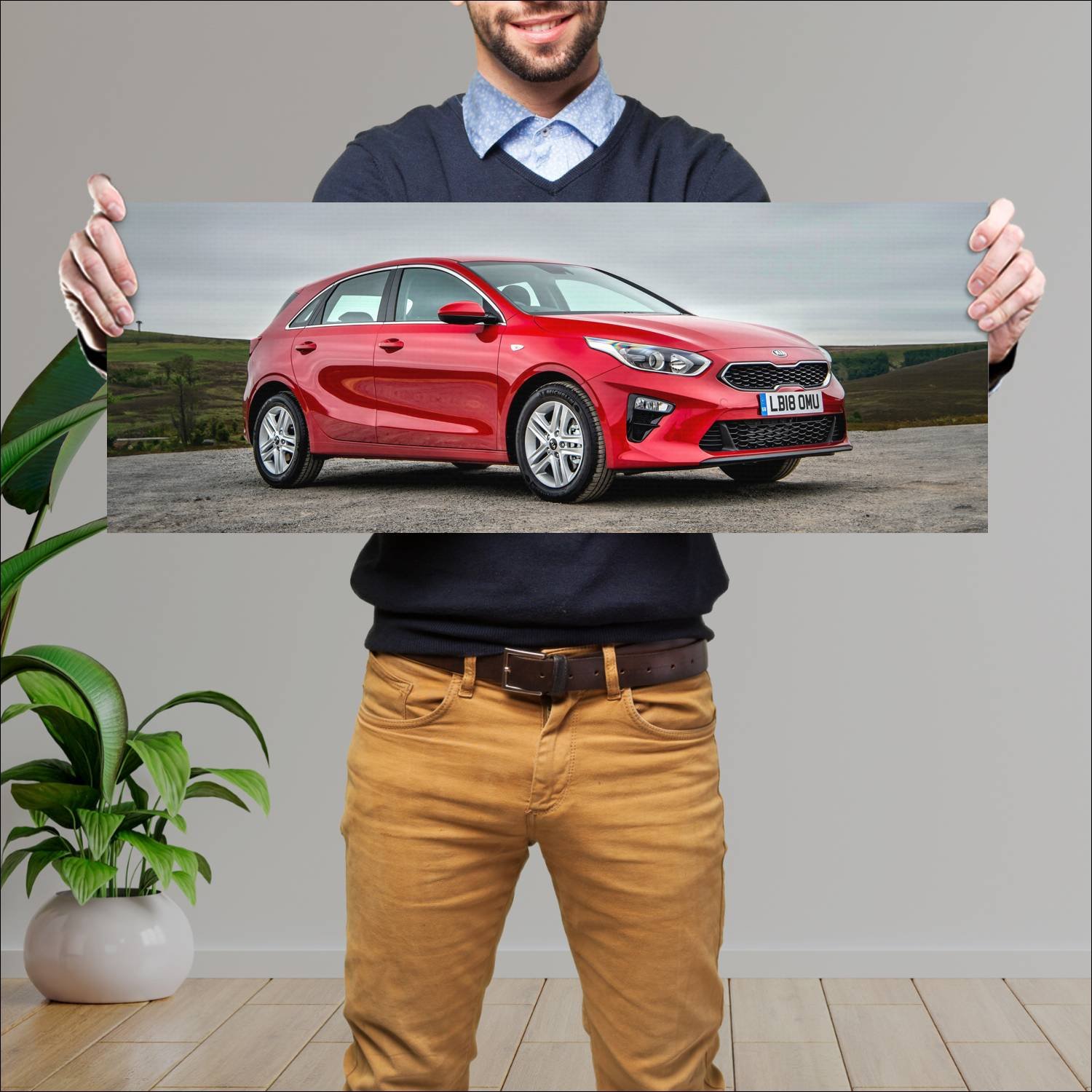 Cuadro grande 30x80cm 2018 kia ceed uk auto 162 Kia