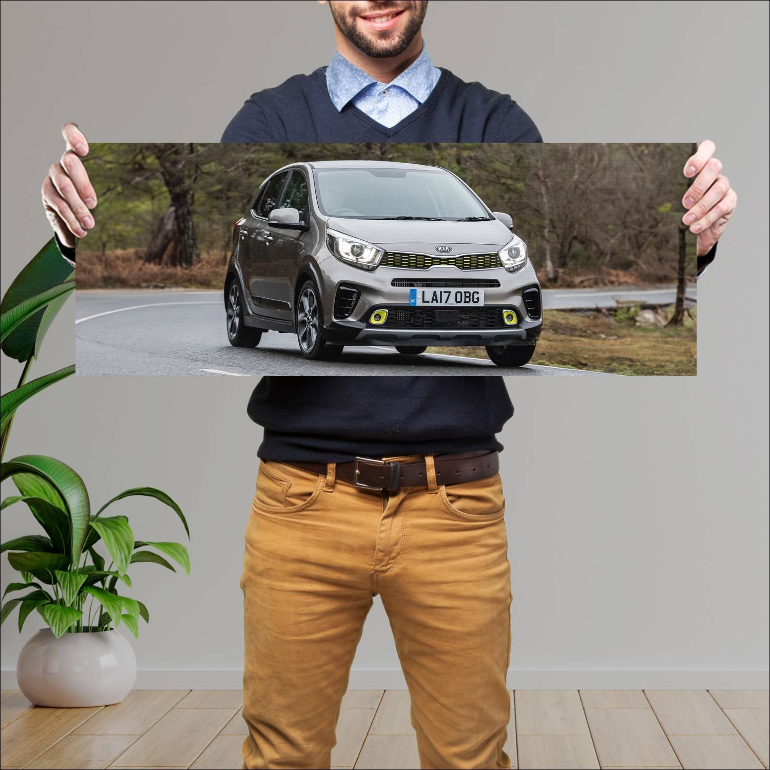 Cuadro grande 30x80cm 2018 kia picanto x line uk 7 165 Kia