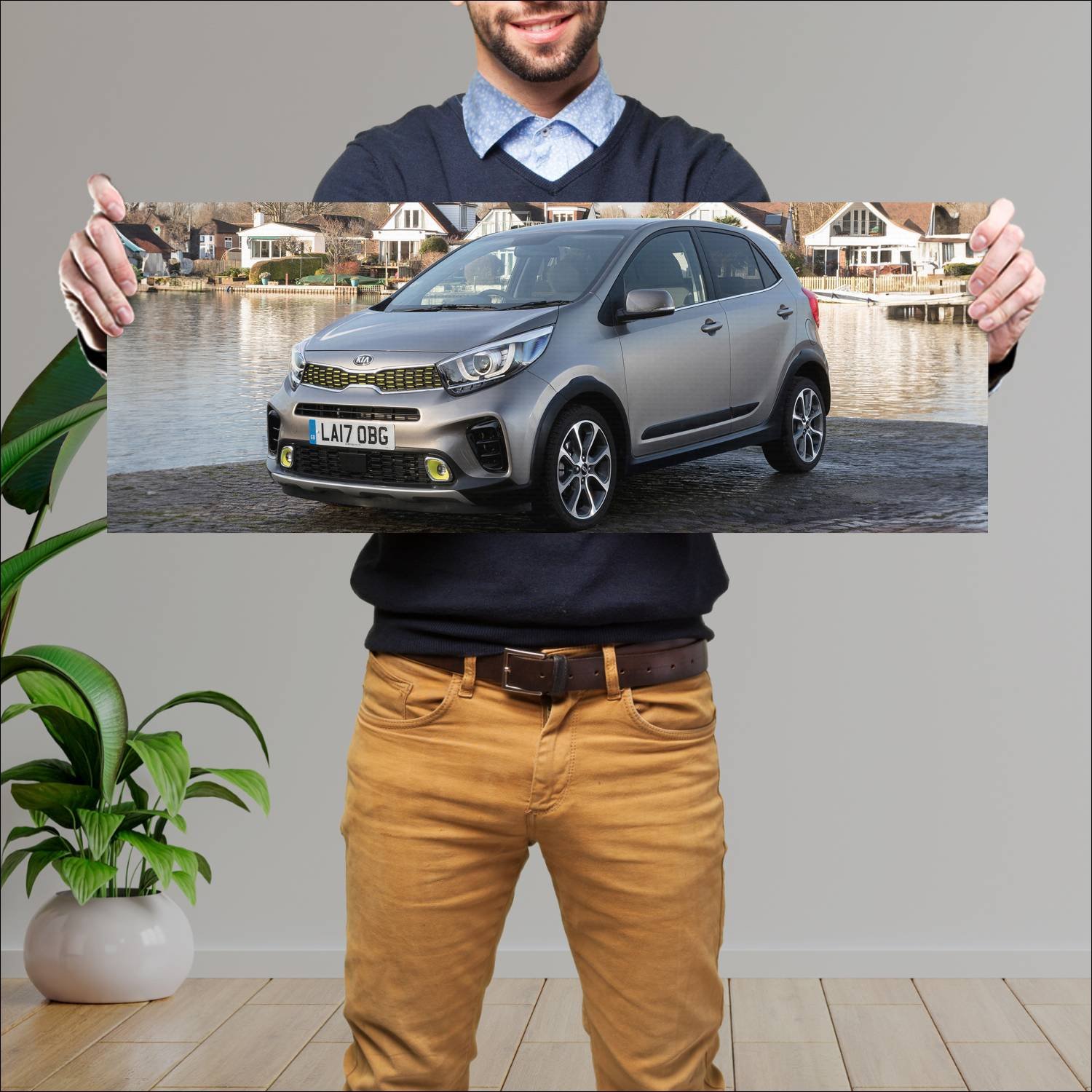 Cuadro grande 30x80cm 2018 kia picanto x line uk 7 166 Kia