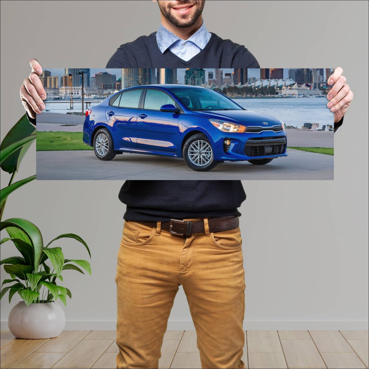 Cuadro grande 30x80cm 2018 kia rio ex sedan us 650 169 Kia