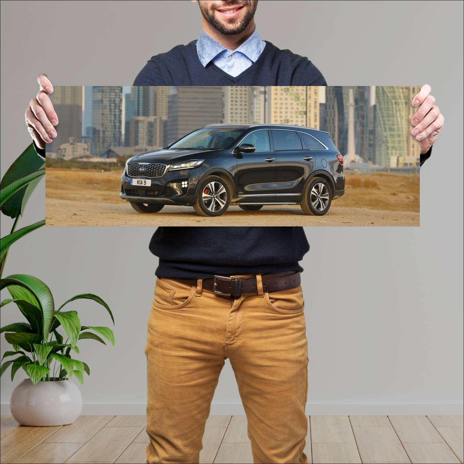 Cuadro grande 30x80cm 2018 kia sorento gt line uk 172 Kia
