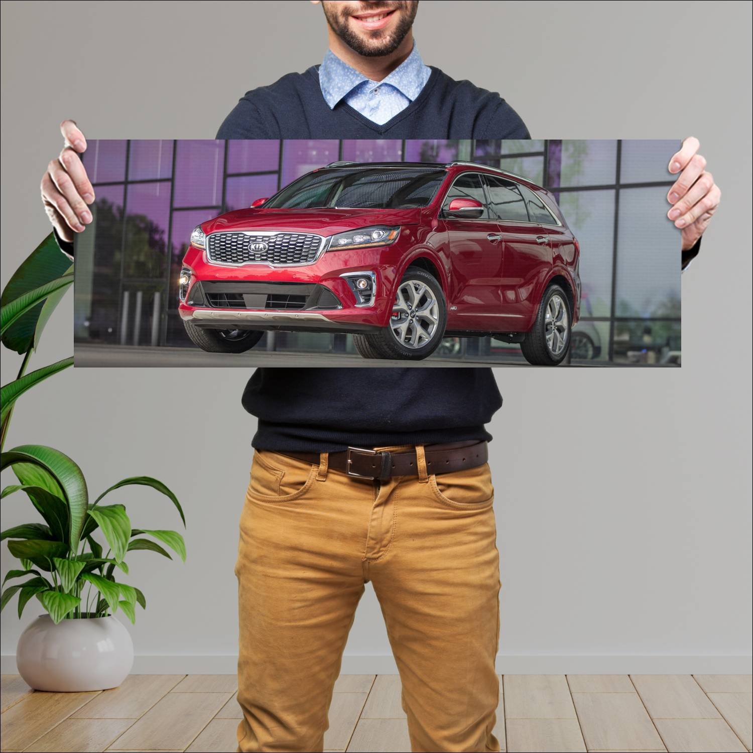 Cuadro grande 30x80cm 2018 kia sorento sport styli 173 Kia