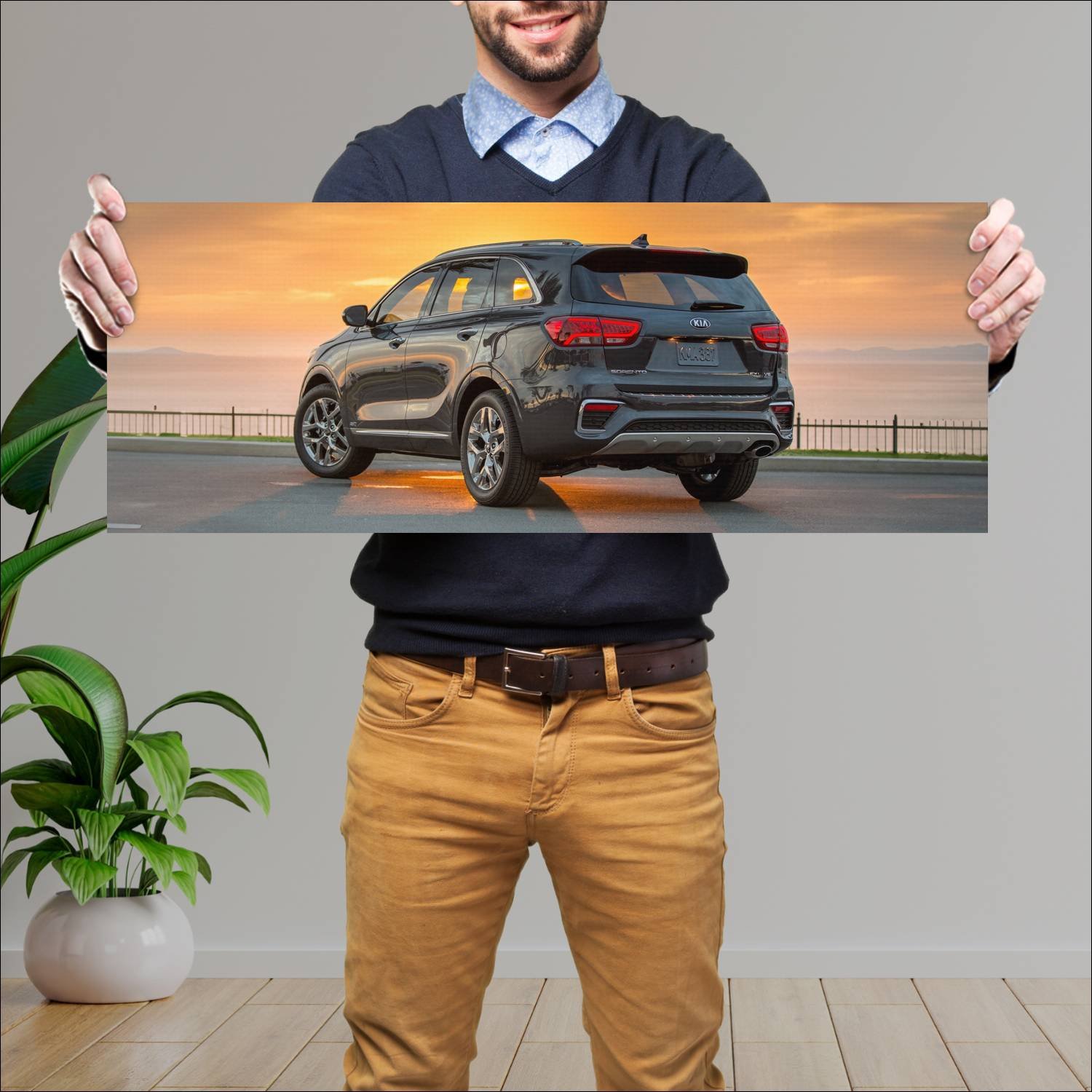 Cuadro grande 30x80cm 2018 kia sorento sport styli 174 Kia