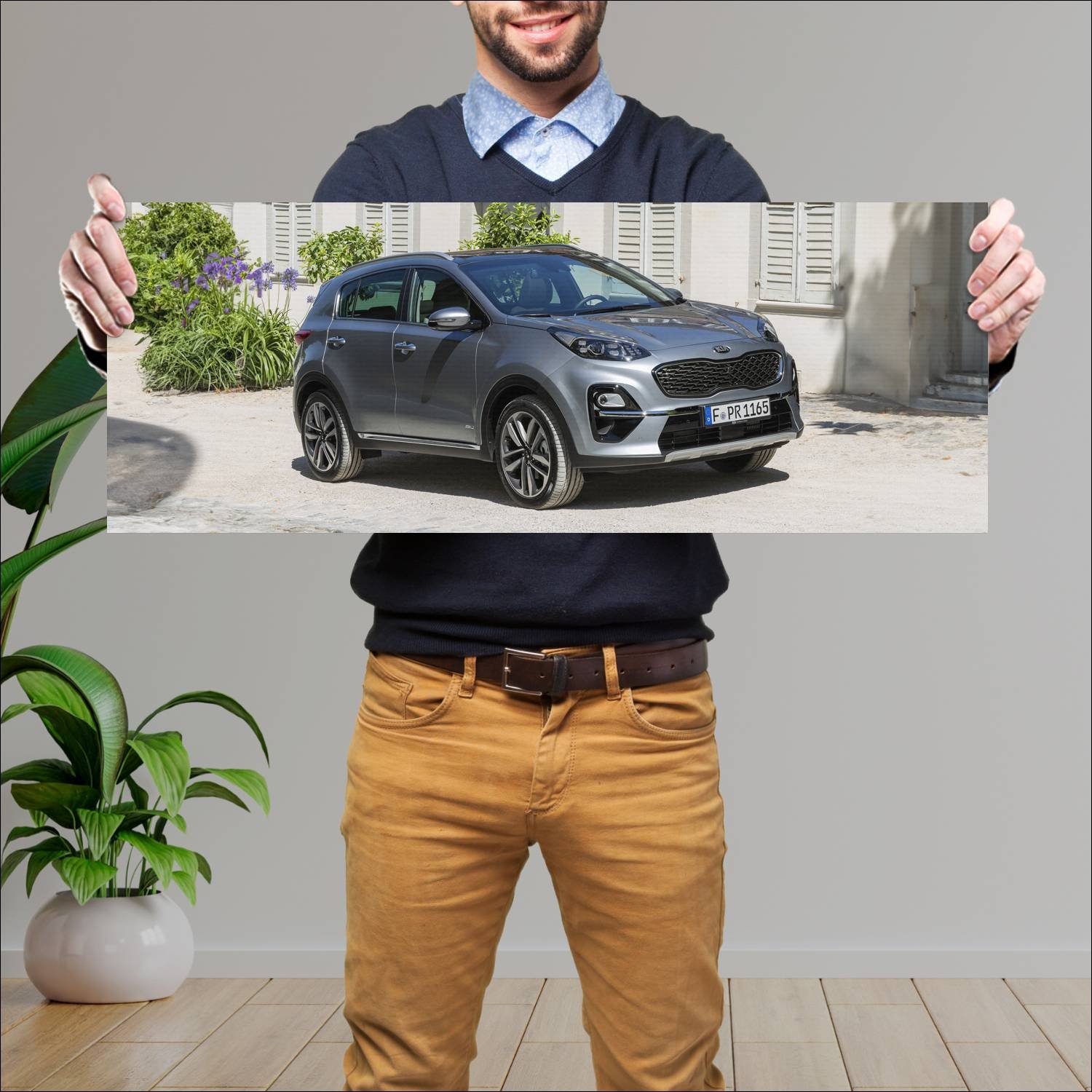 Cuadro grande 30x80cm 2018 kia sportage auto 176 Kia
