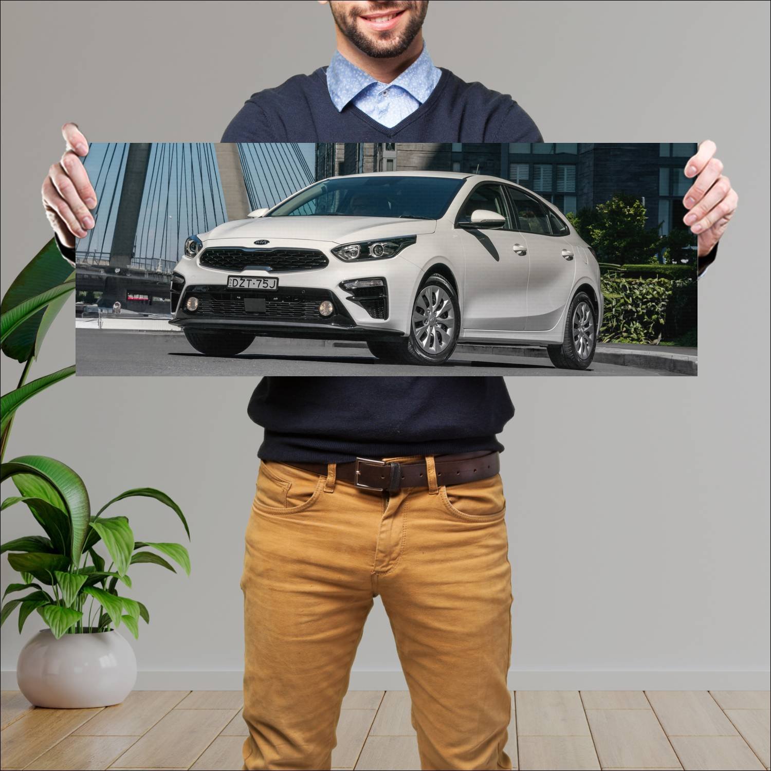 Cuadro grande 30x80cm 2019 kia cerato hatch au 884 183 Kia