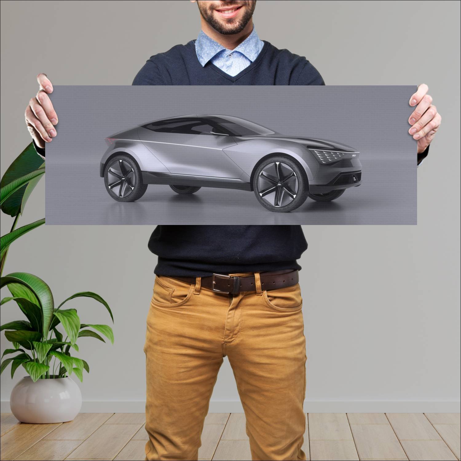 Cuadro grande 30x80cm 2019 kia futuron concept 962 193 Kia