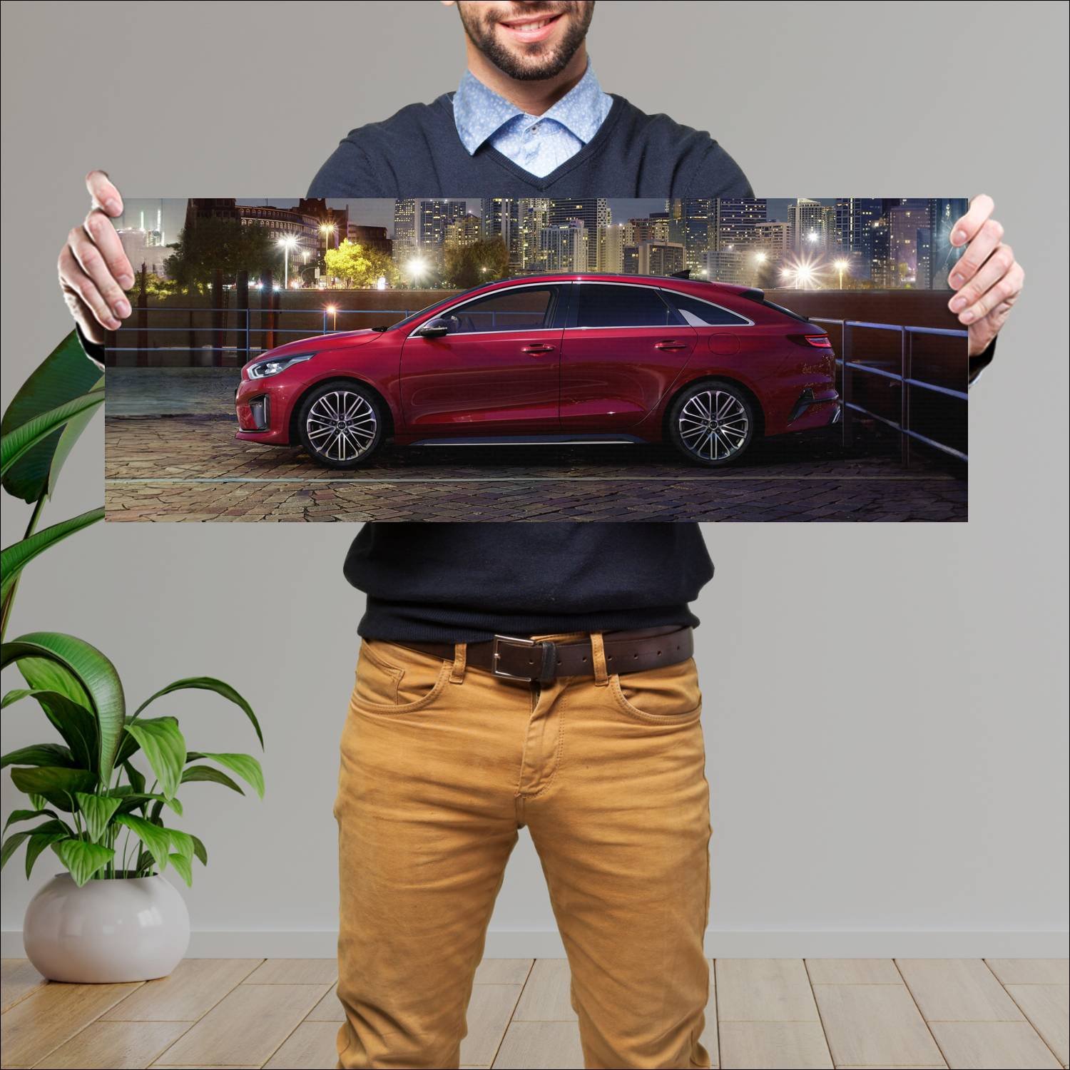Cuadro grande 30x80cm 2019 kia proceed gt line 800 201 Kia
