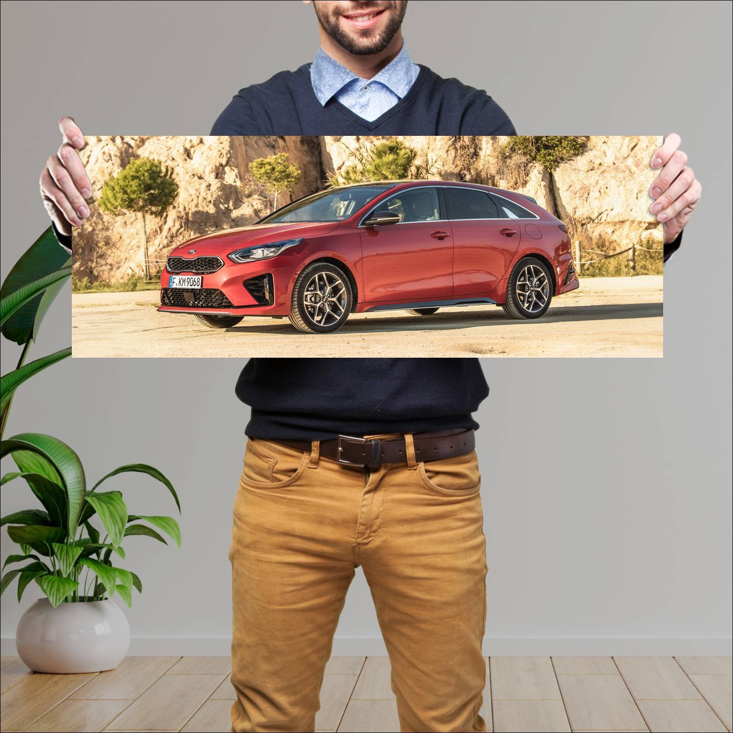 Cuadro grande 30x80cm 2019 kia proceed gt line 883 202 Kia