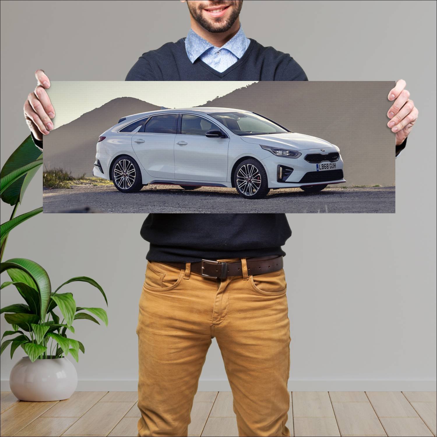 Cuadro grande 30x80cm 2019 kia proceed gt uk auto 206 Kia