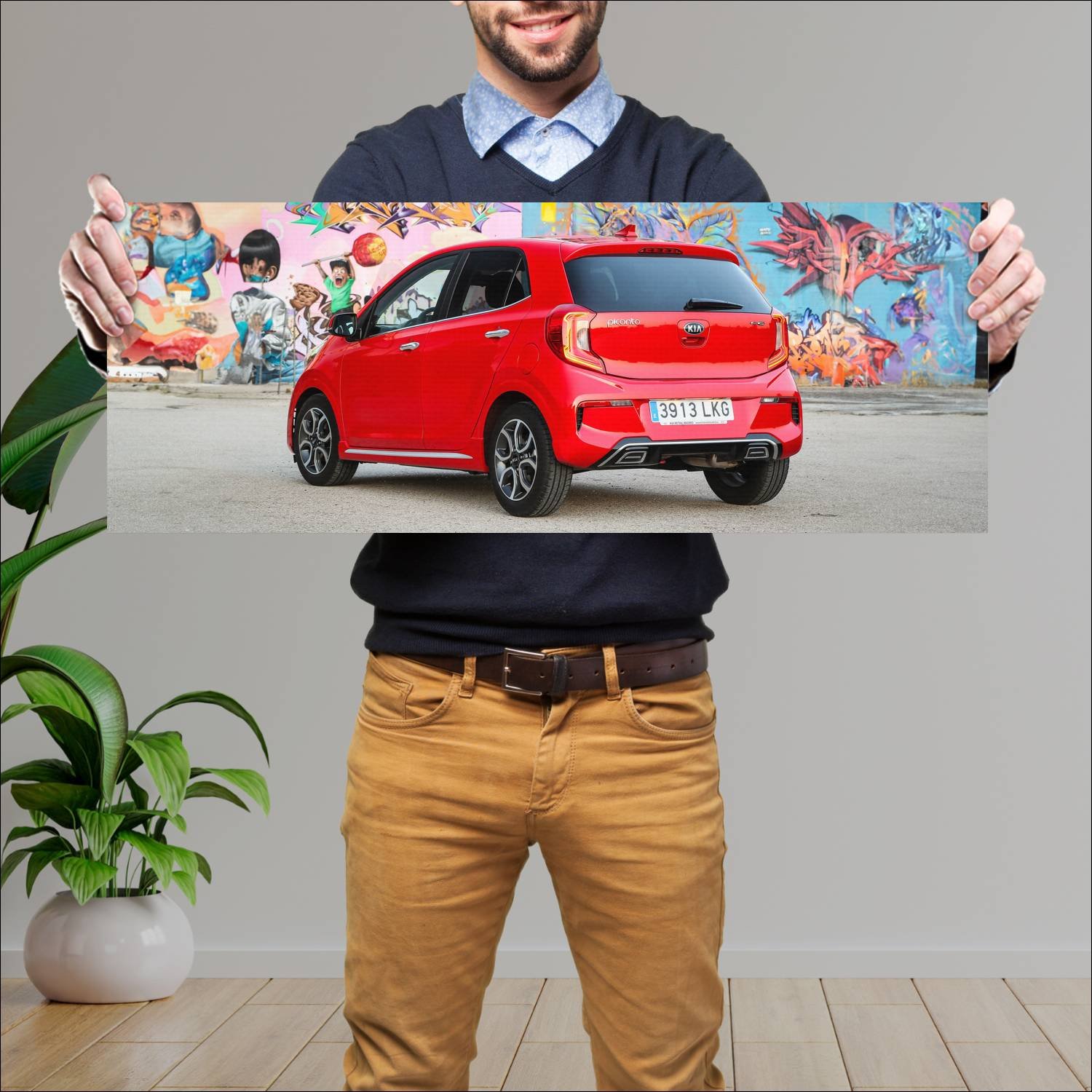 Cuadro grande 30x80cm 2020 kia picanto gt line 102 223 Kia