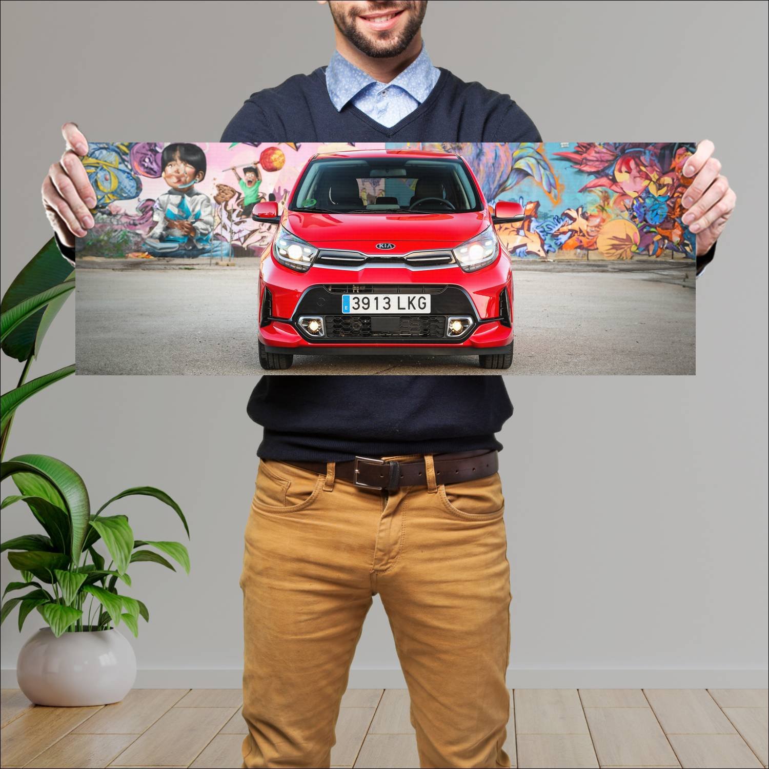 Cuadro grande 30x80cm 2020 kia picanto gt line 102 224 Kia