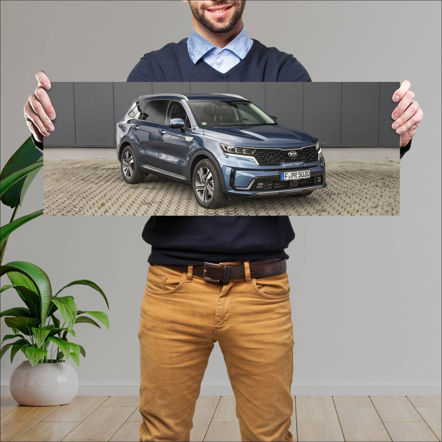 Cuadro grande 30x80cm 2020 kia sorento hybrid Kia