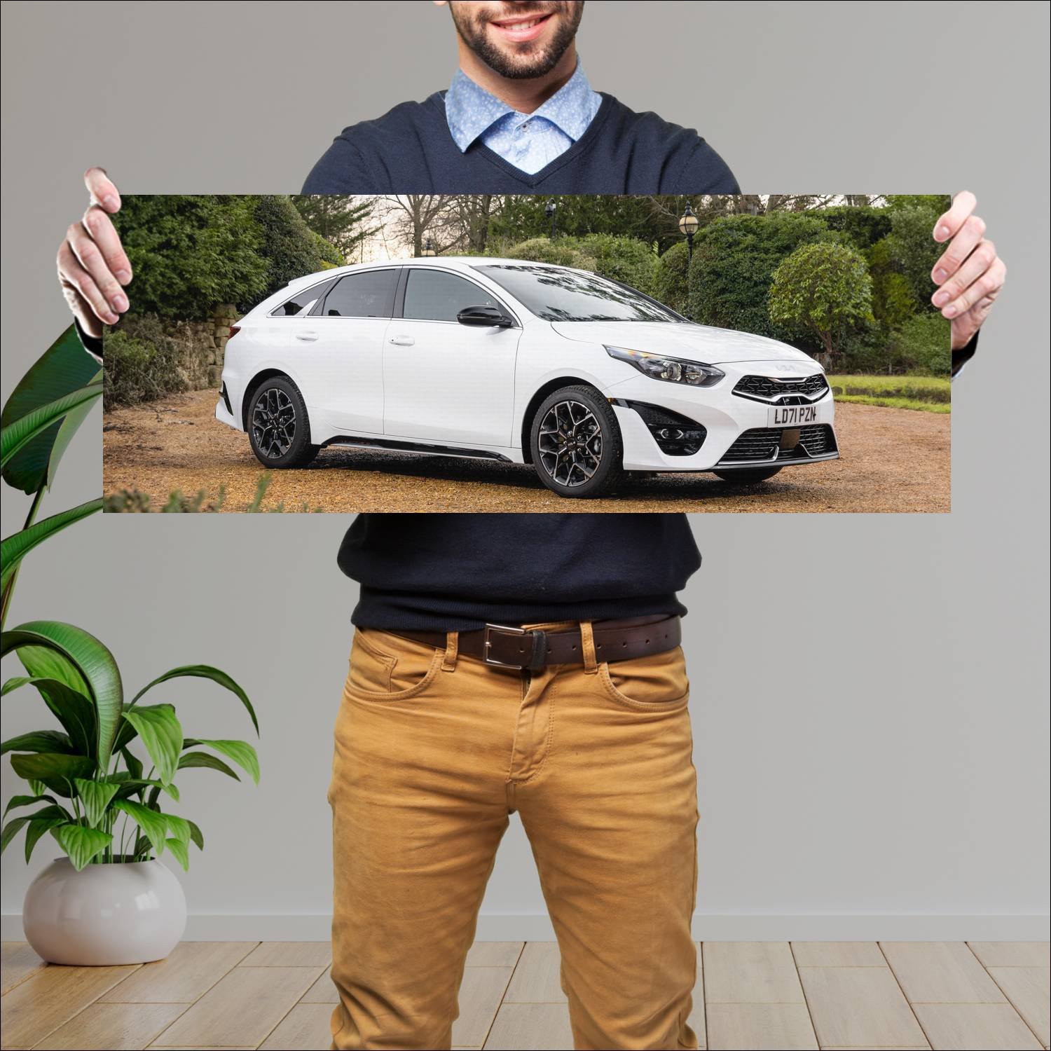 Cuadro grande 30x80cm 2021 kia proceed gt line uk 261 Kia
