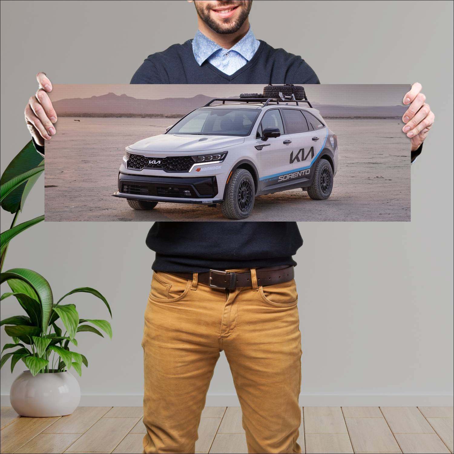 Cuadro grande 30x80cm 2021 kia sorento phev rebell 264 Kia