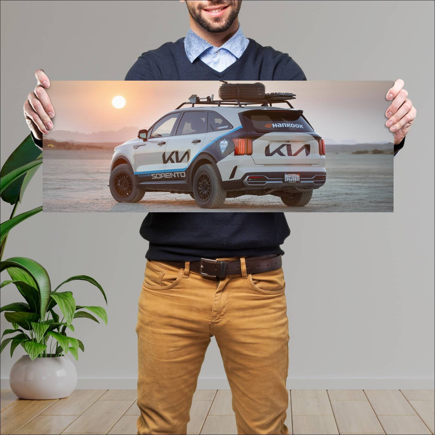 Cuadro grande 30x80cm 2021 kia sorento phev rebell 265 Kia