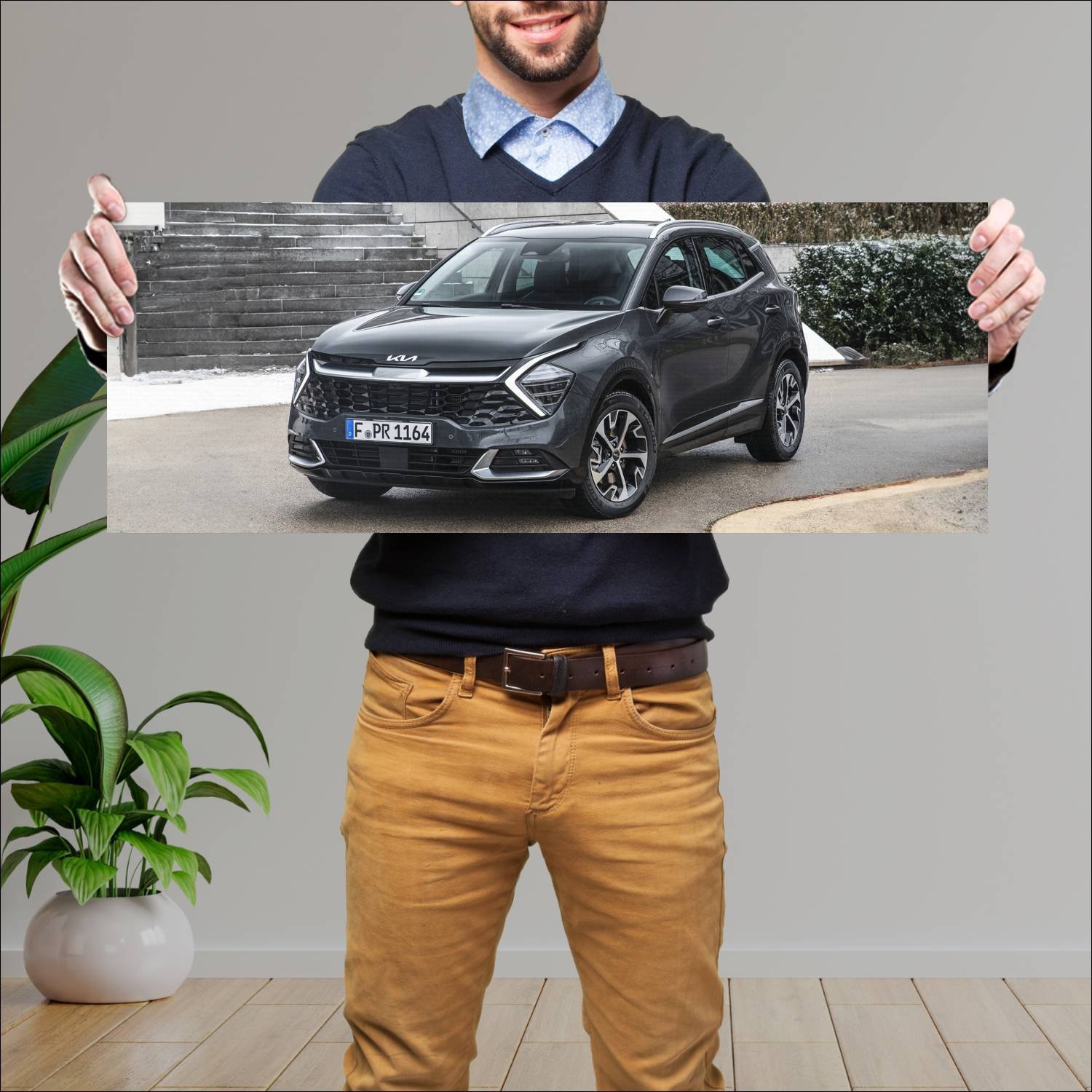Cuadro grande 30x80cm 2021 kia sportage auto 268 Kia