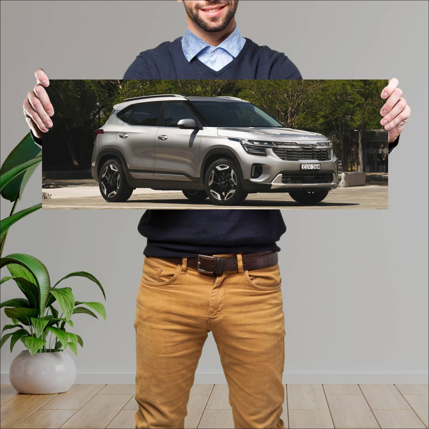 Cuadro grande 30x80cm 2022 kia seltos gt line au 1 286 Kia