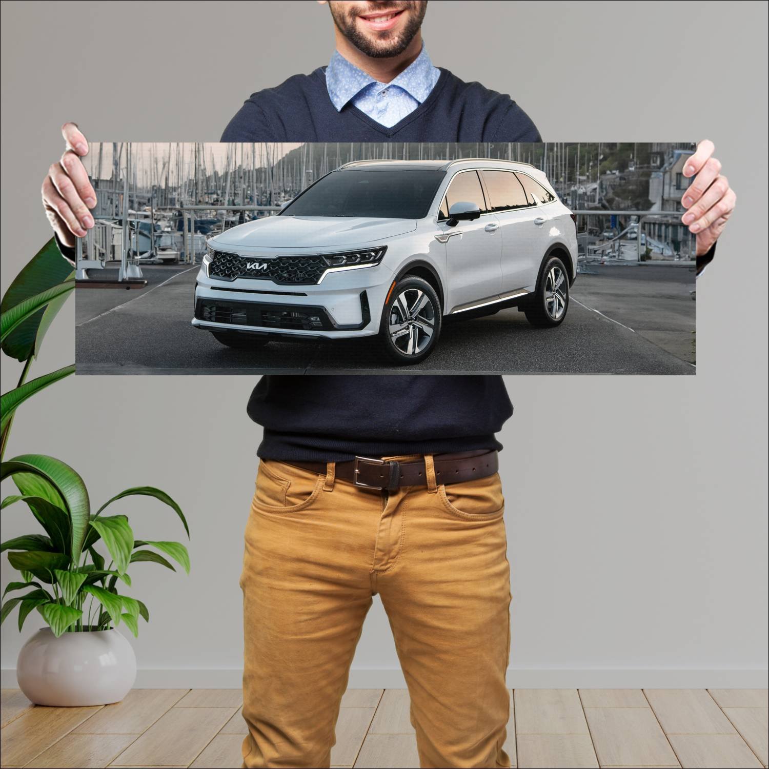 Cuadro grande 30x80cm 2022 kia sorento phev us 105 287 Kia