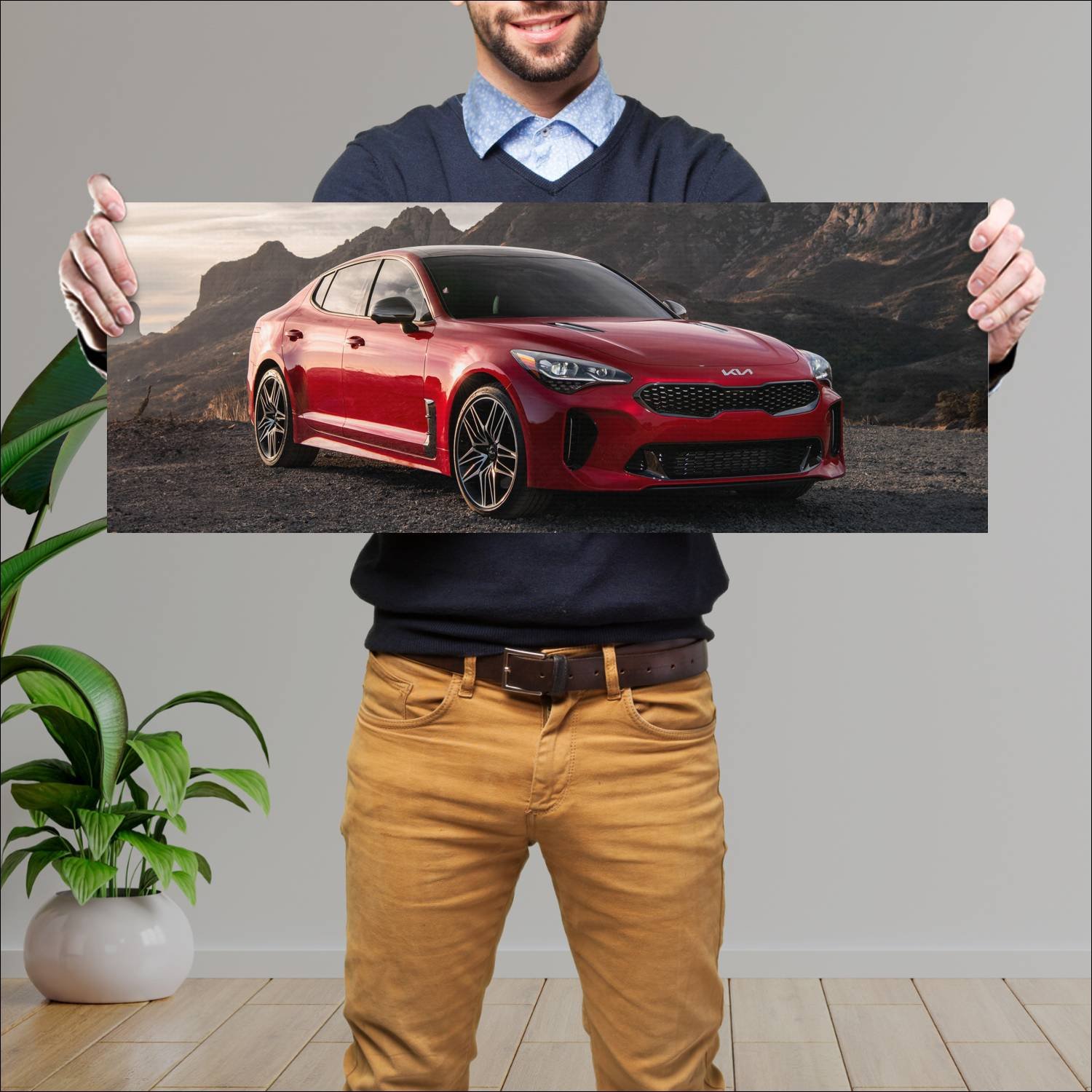 Cuadro grande 30x80cm 2022 kia stinger gt us auto 292 Kia