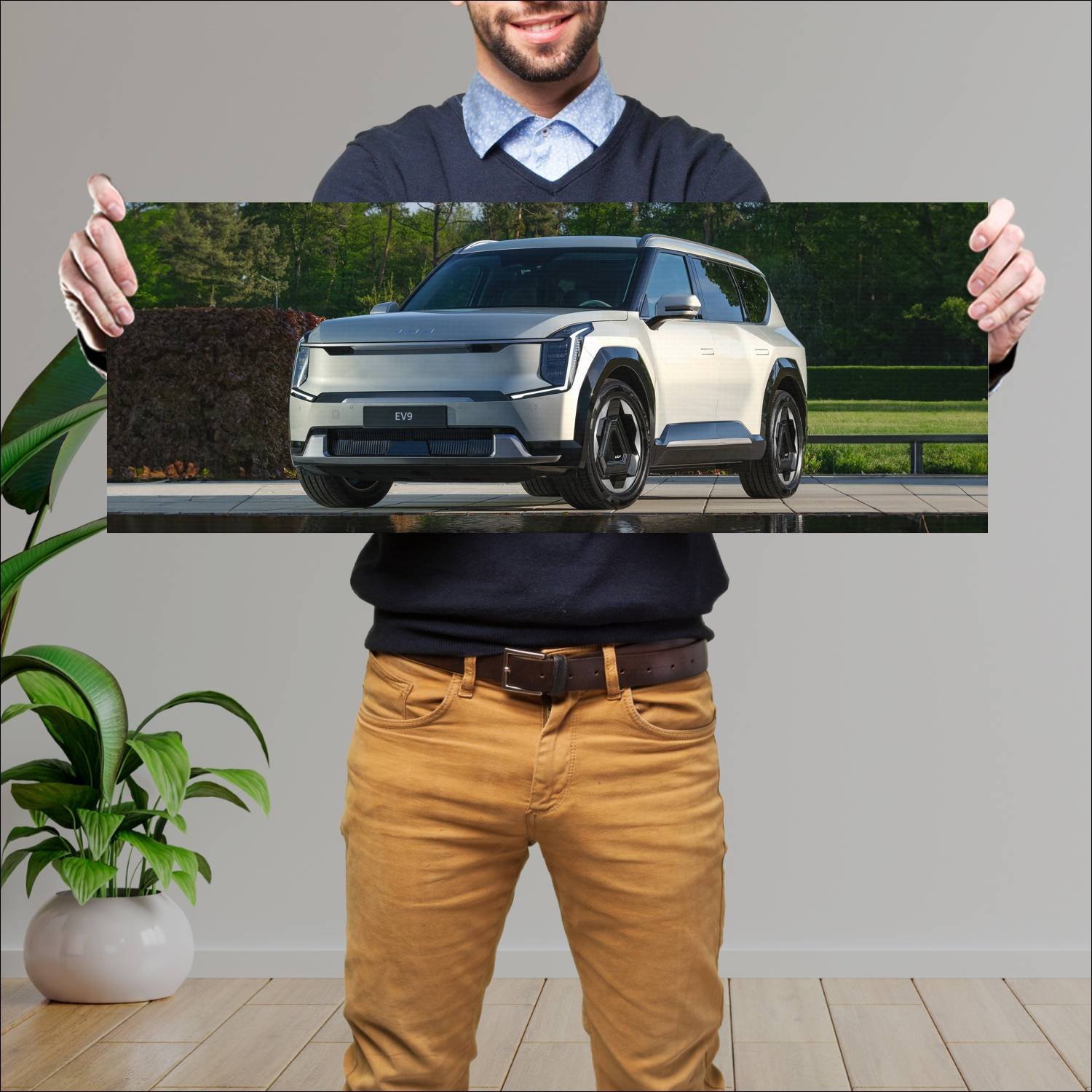 Cuadro grande 30x80cm 2023 kia ev9 auto 304 Kia