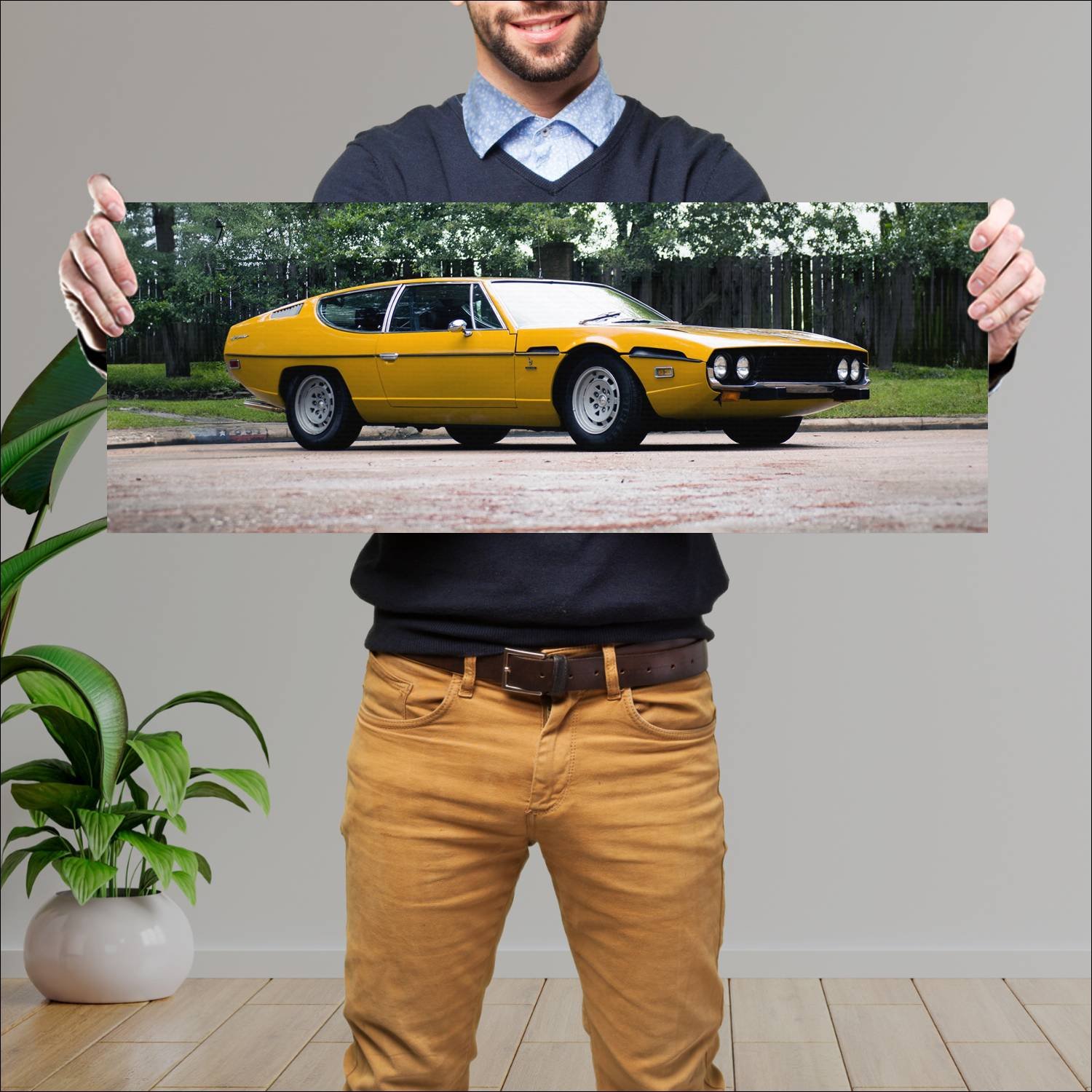 Cuadro grande 30x80cm 1972 lamborghini espada us 5 48 Lamborghini