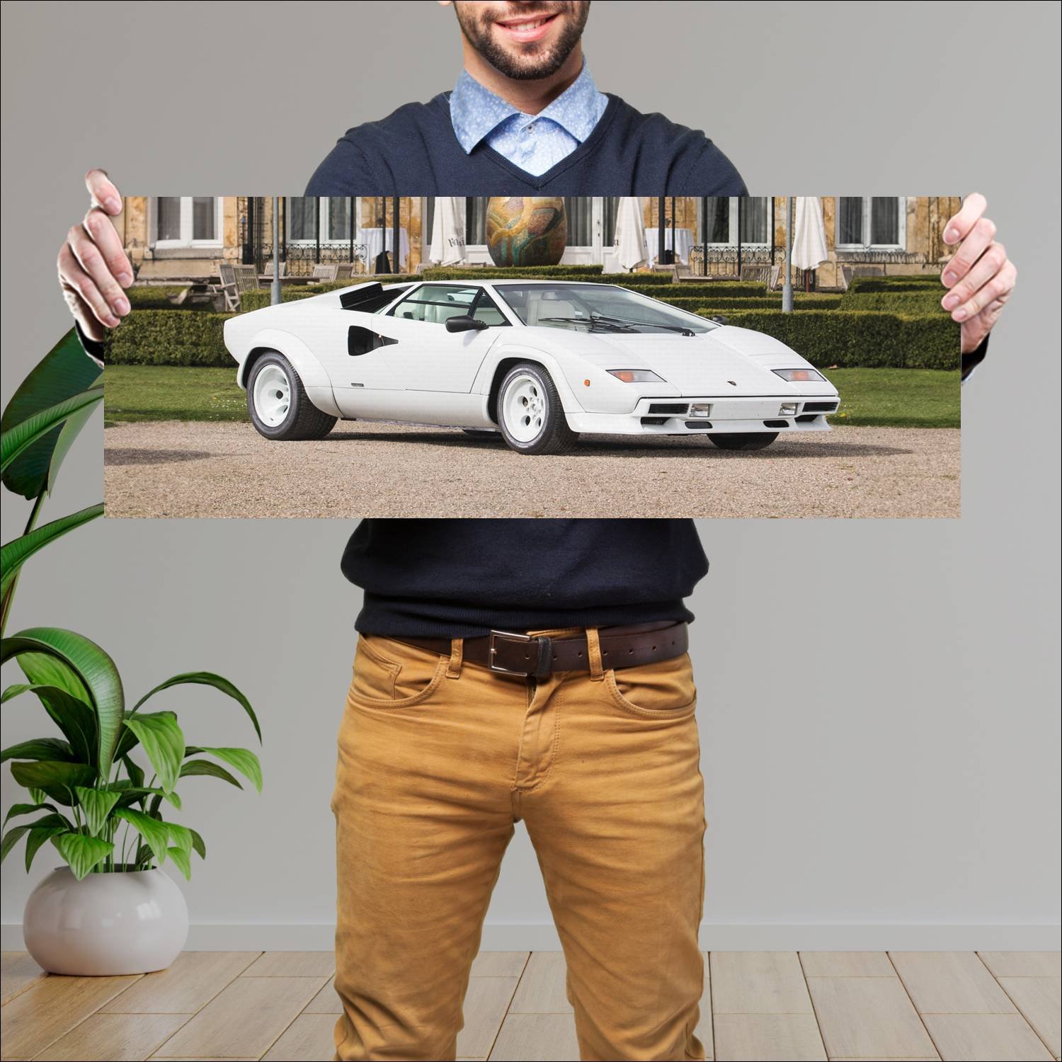 Cuadro grande 30x80cm 1985 lamborghini countach 50 80 Lamborghini