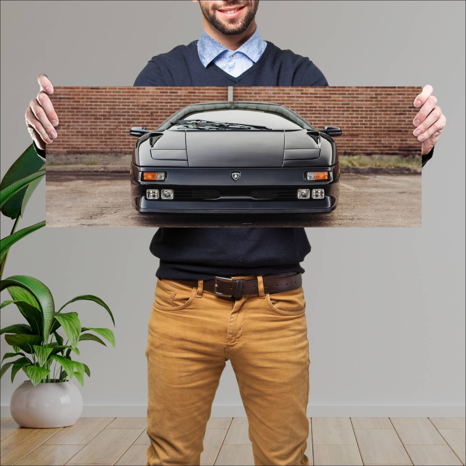 Cuadro grande 30x80cm 1994 lamborghini diablo se30 105 Lamborghini