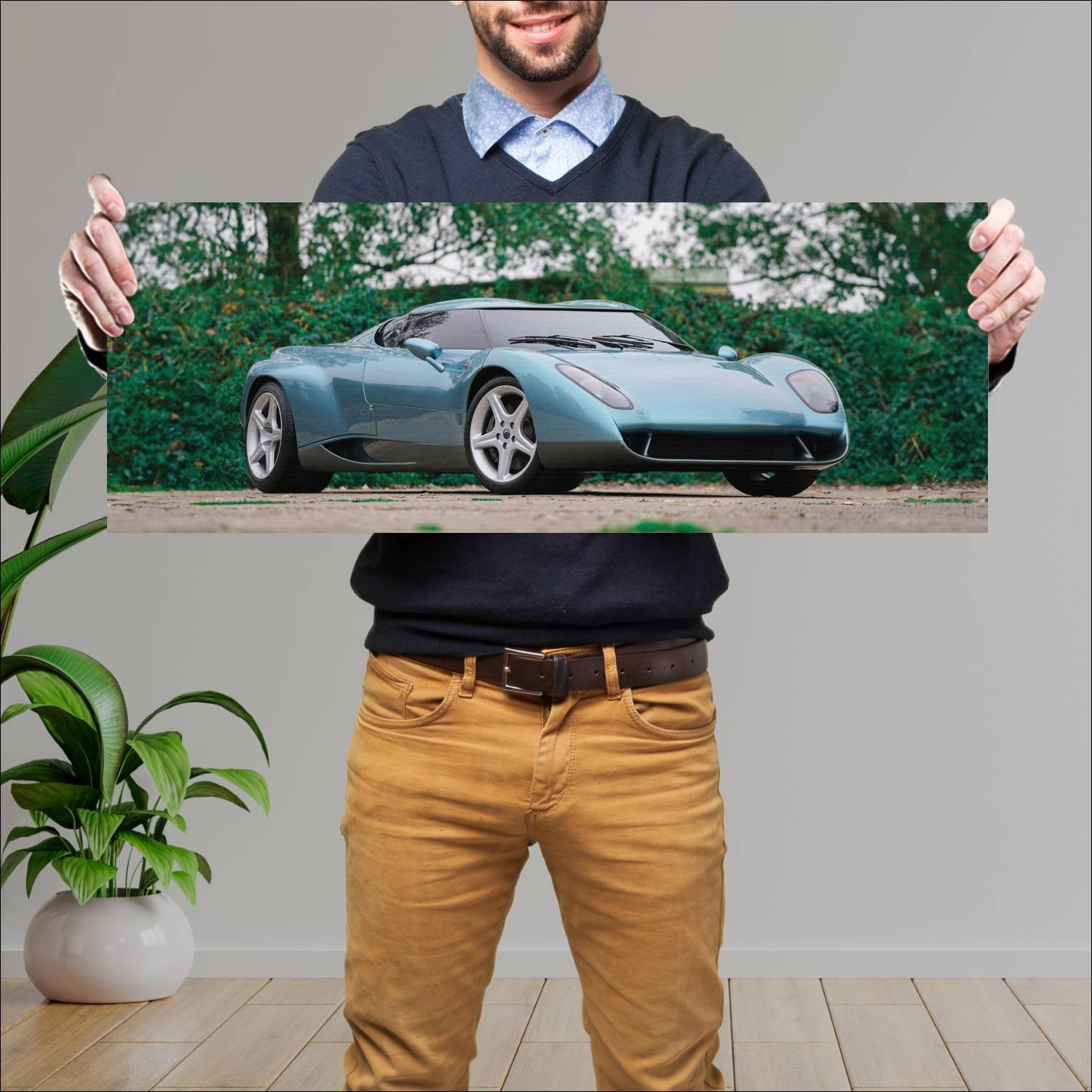 Cuadro grande 30x80cm 1996 lamborghini raptor Lamborghini