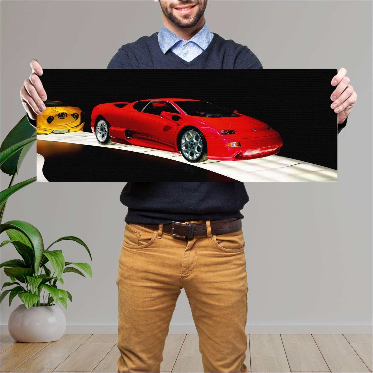 Cuadro grande 30x80cm 1997 lamborghini p147 acosta 119 Lamborghini
