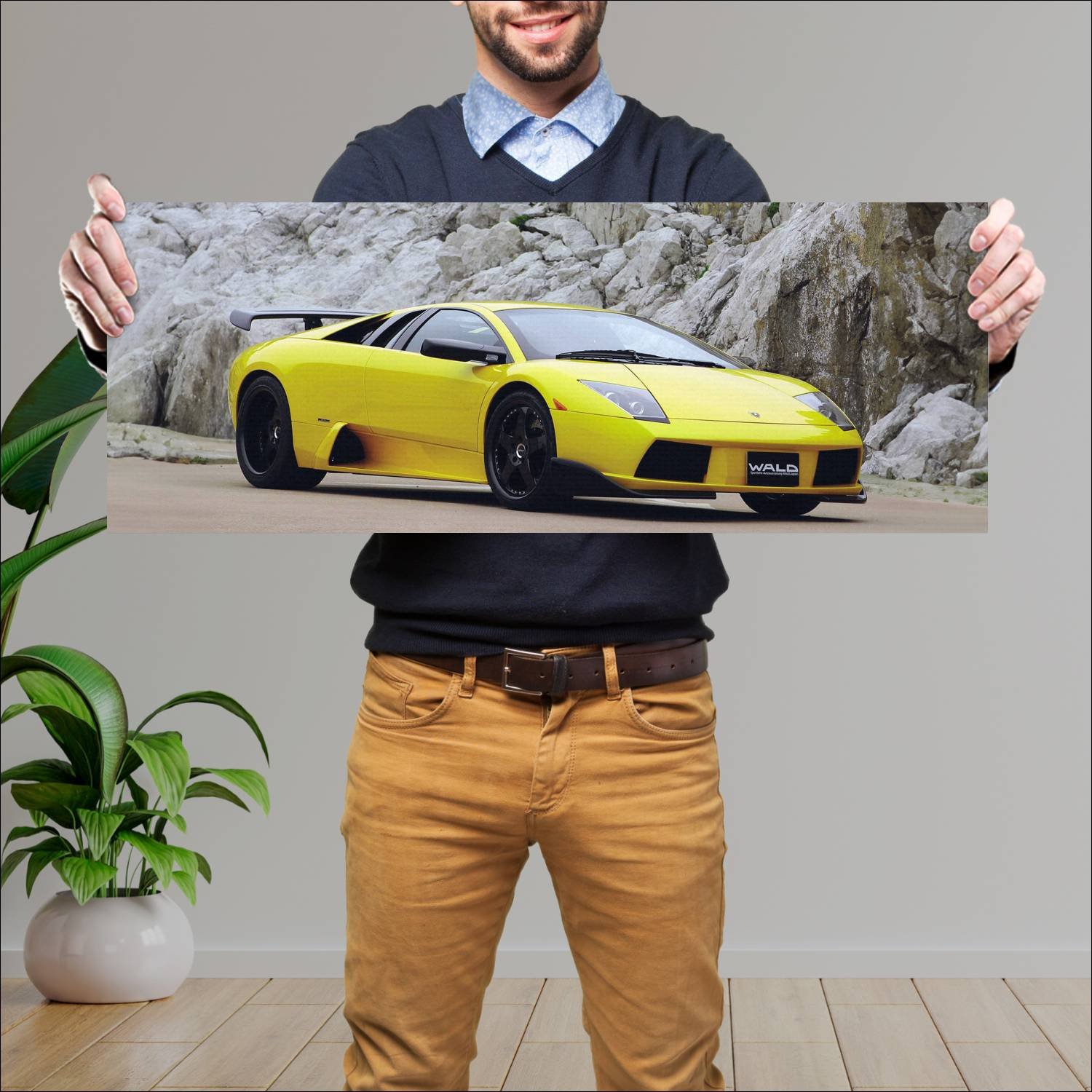 Cuadro grande 30x80cm 2002 lamborghini murcielago 148 Lamborghini