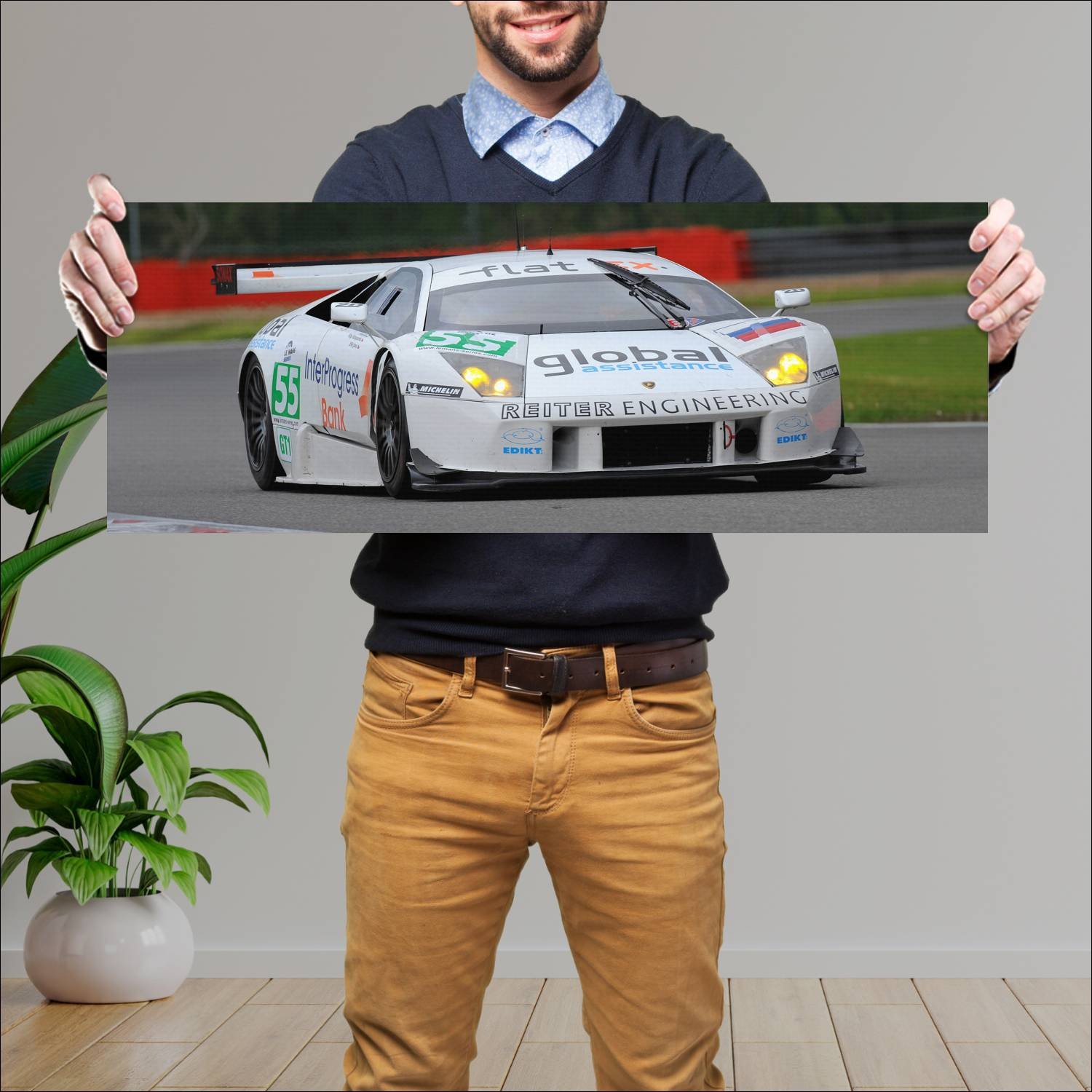 Cuadro grande 30x80cm 2003 lamborghini murcielago 152 Lamborghini