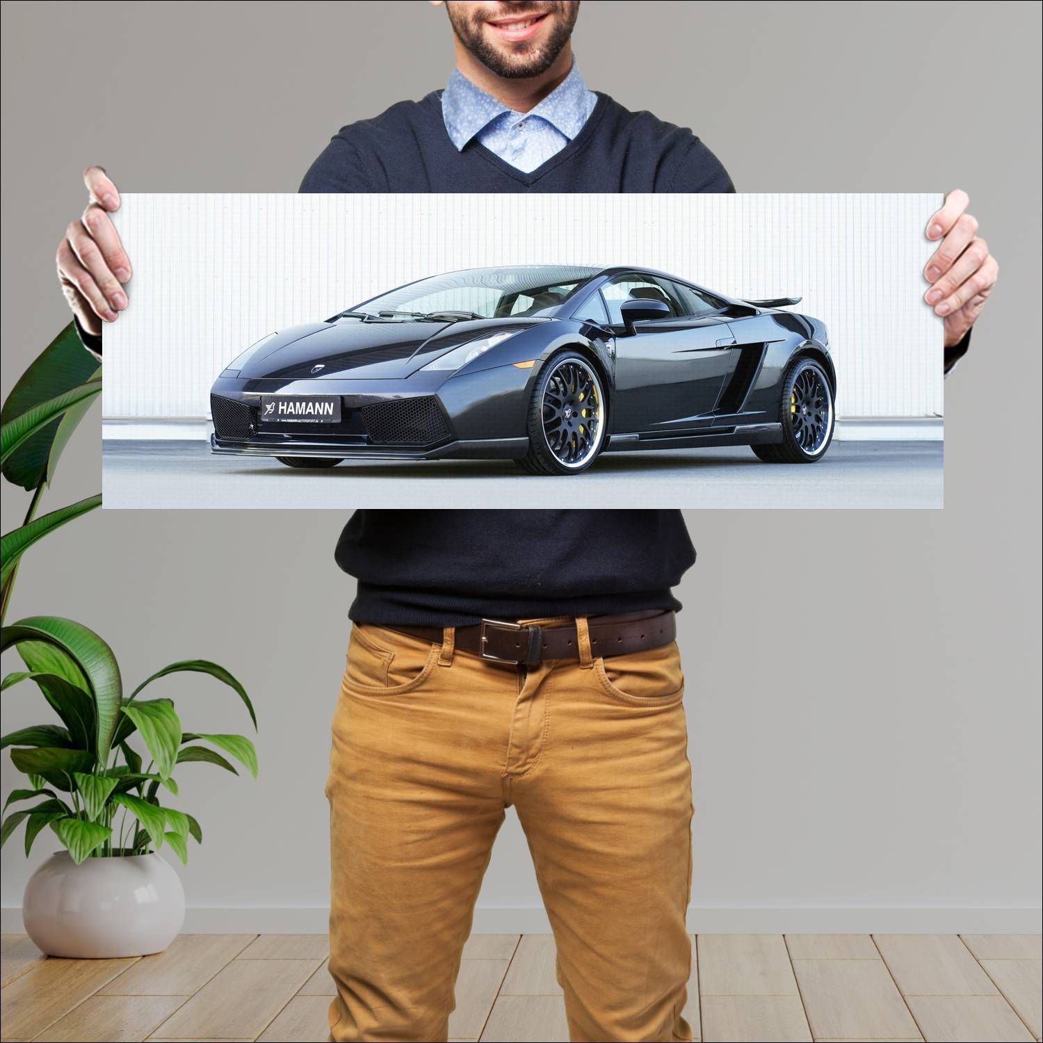 Cuadro grande 30x80cm 2004 lamborghini gallardo by 154 Lamborghini