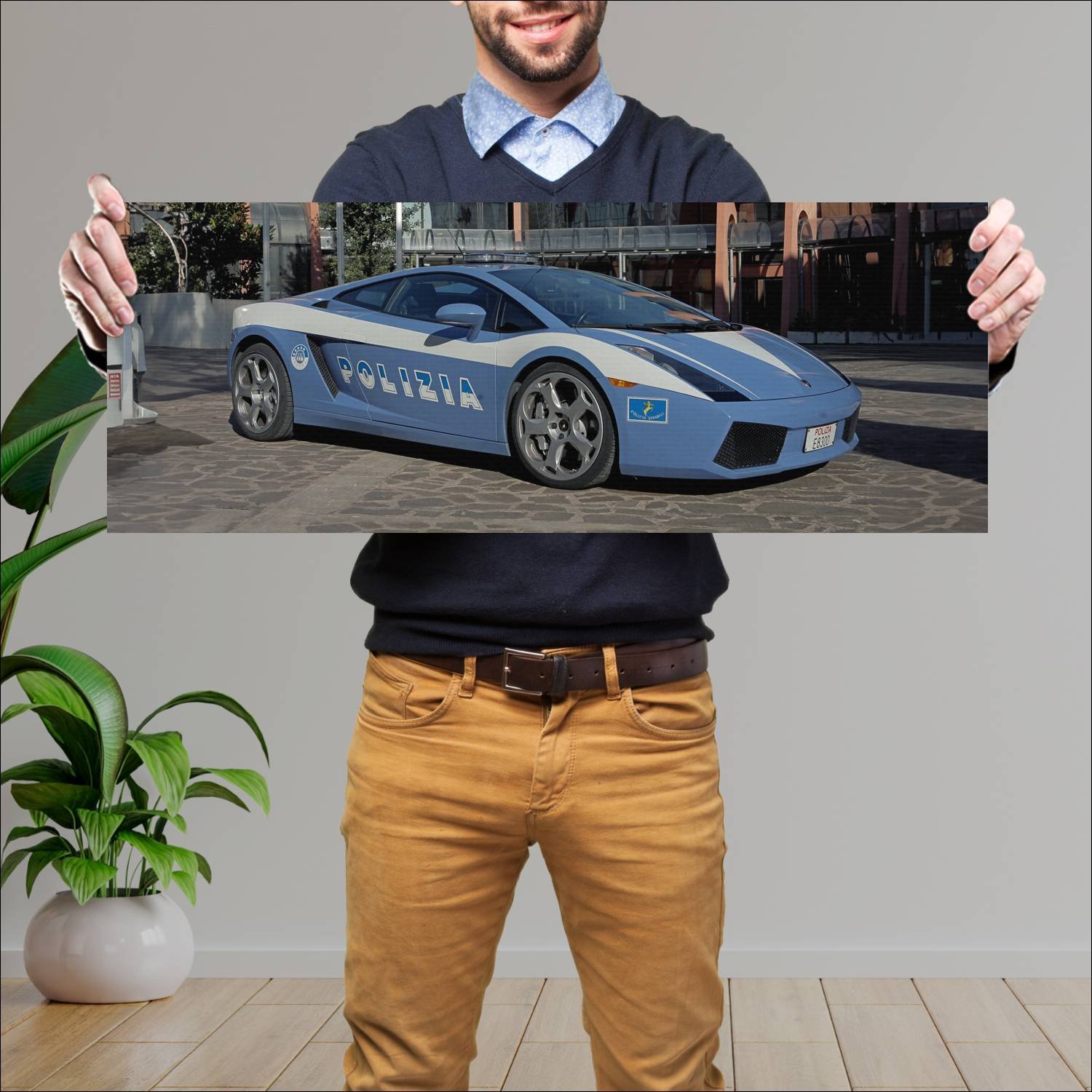 Cuadro grande 30x80cm 2004 lamborghini gallardo po 156 Lamborghini