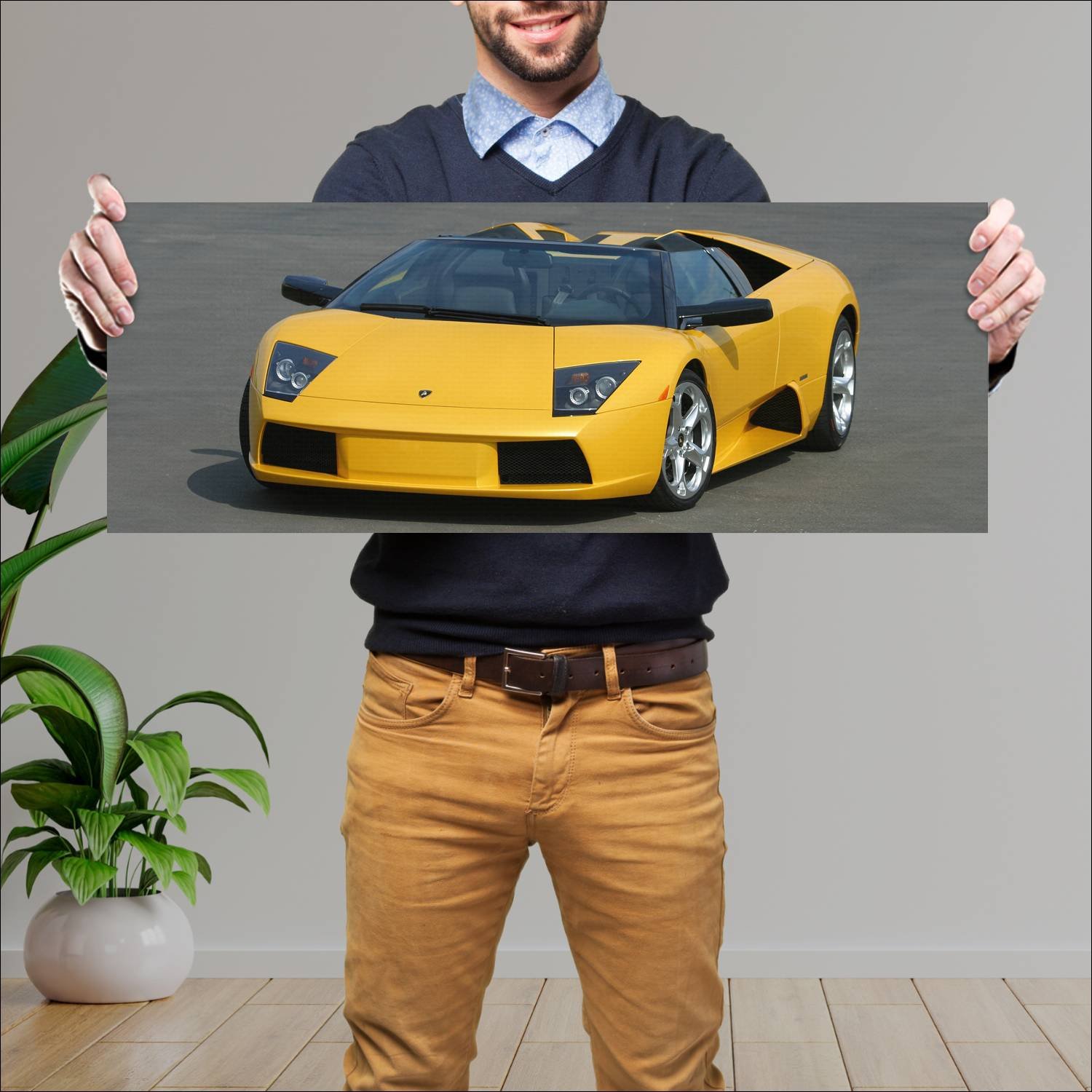 Cuadro grande 30x80cm 2004 lamborghini murcielago 158 Lamborghini
