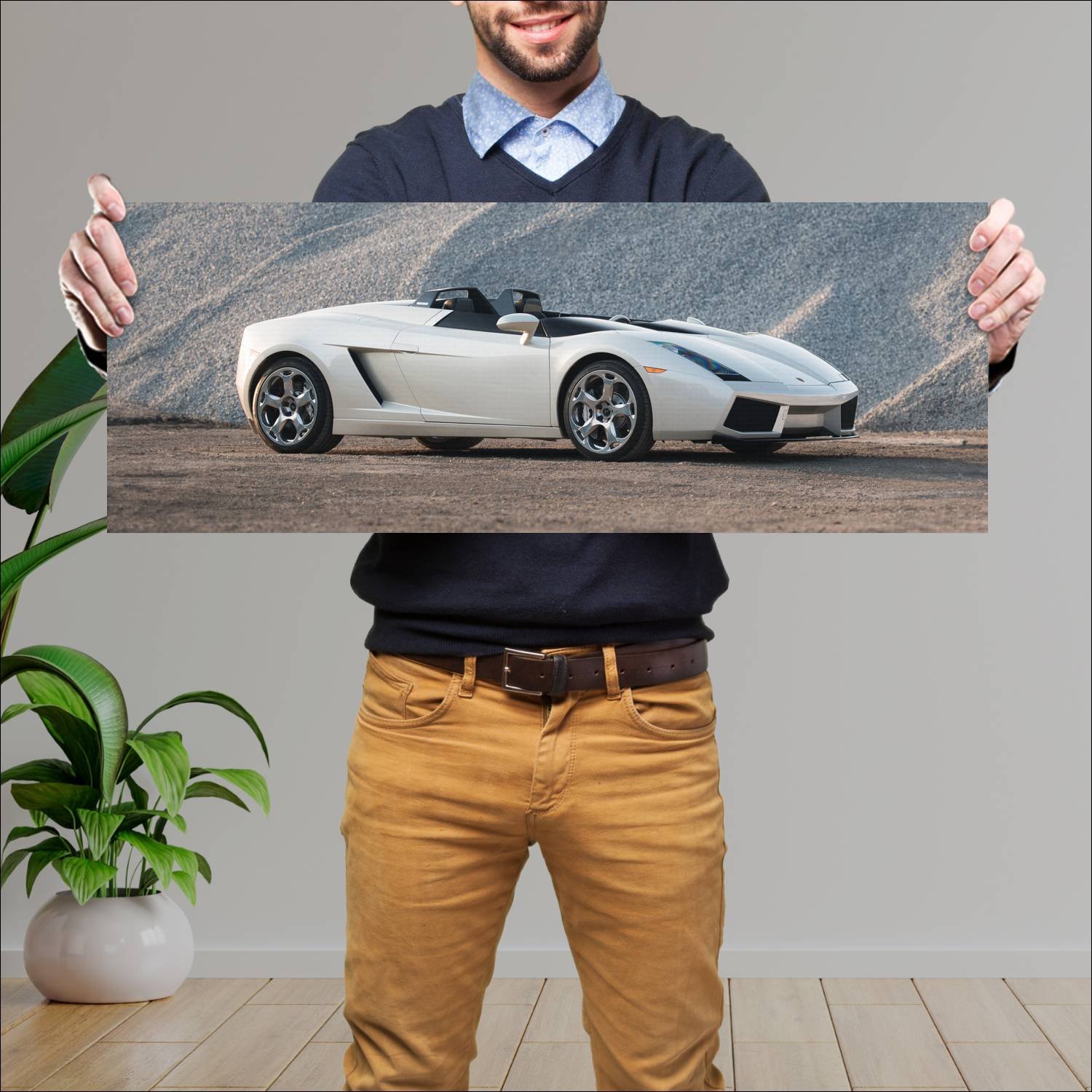 Cuadro grande 30x80cm 2005 lamborghini concept s 7 162 Lamborghini