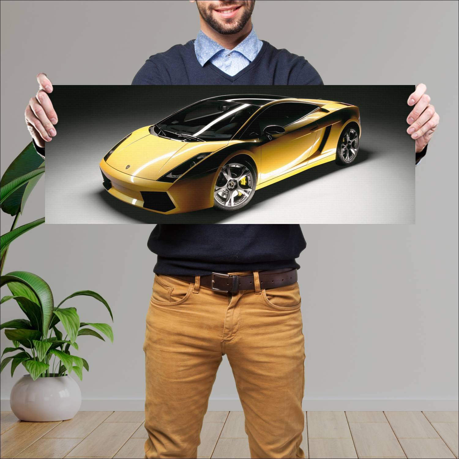 Cuadro grande 30x80cm 2005 lamborghini gallardo se 163 Lamborghini