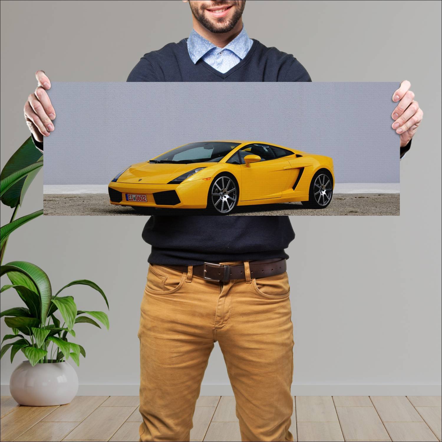 Cuadro grande 30x80cm 2006 lamborghini gallardo by 164 Lamborghini