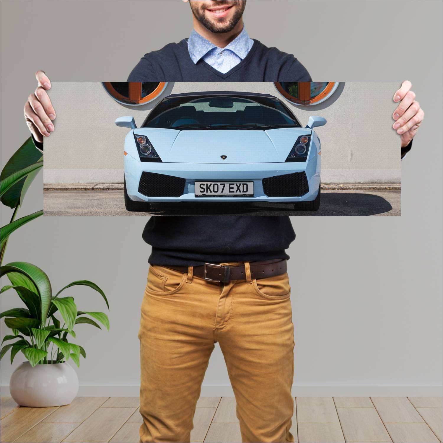 Cuadro grande 30x80cm 2006 lamborghini gallardo sp 166 Lamborghini