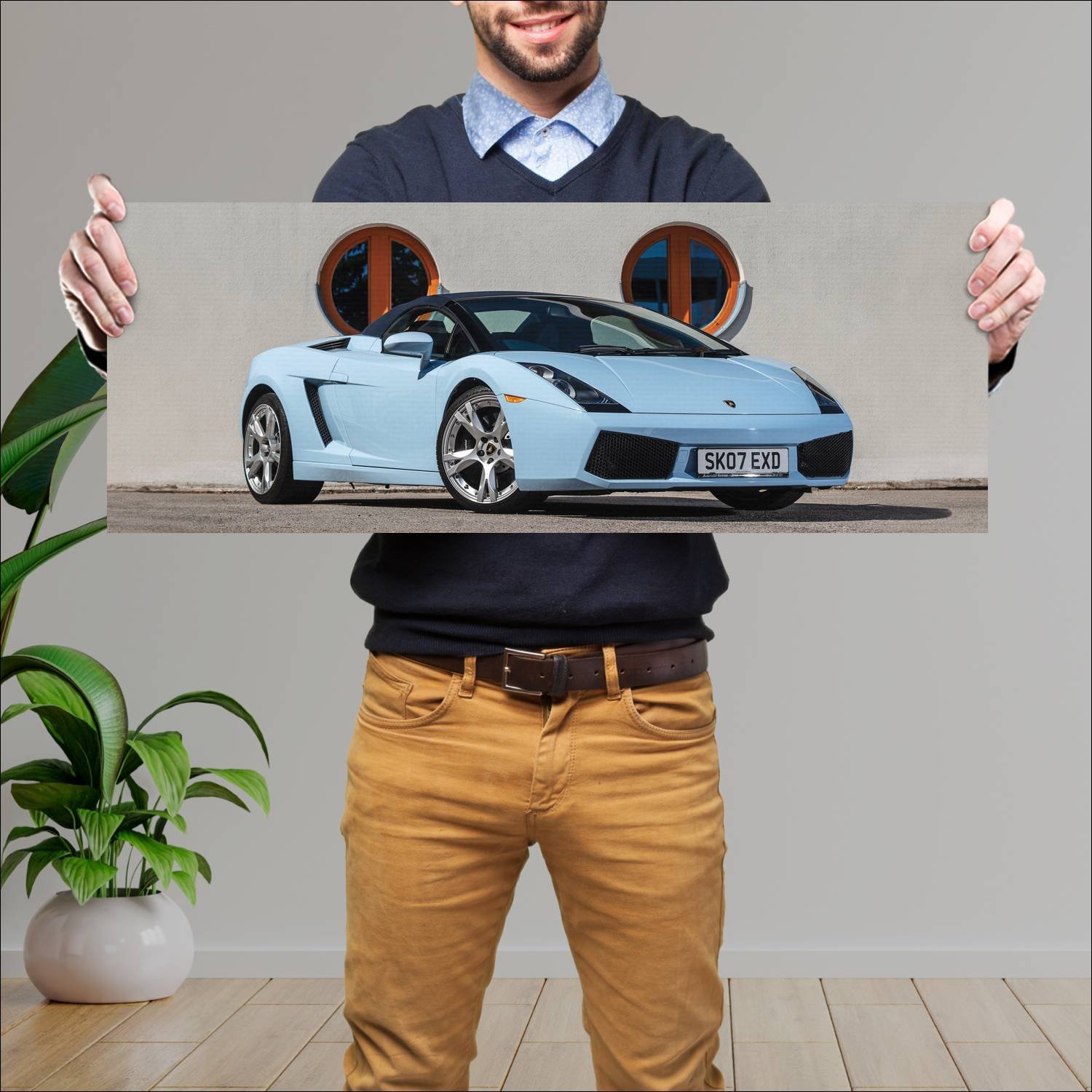 Cuadro grande 30x80cm 2006 lamborghini gallardo sp 167 Lamborghini