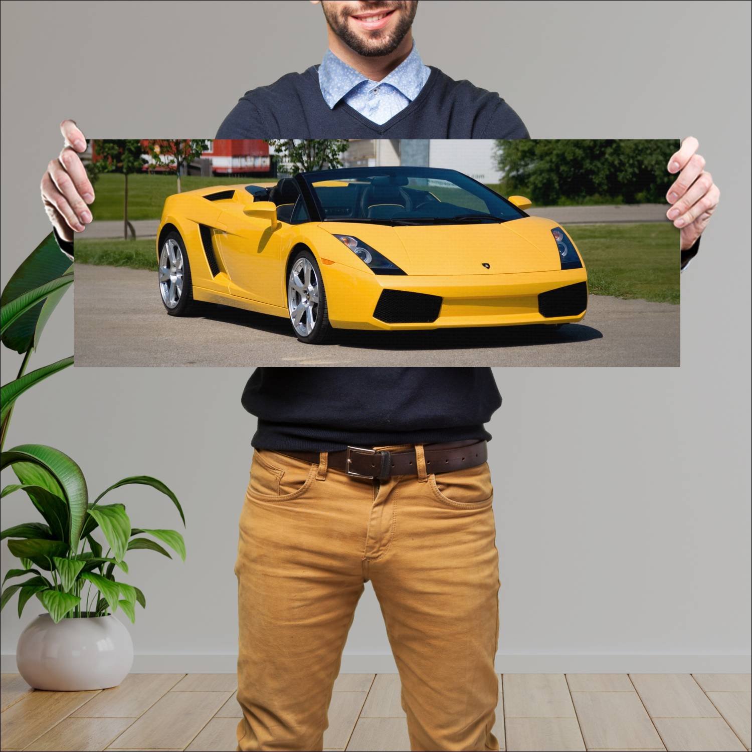 Cuadro grande 30x80cm 2006 lamborghini gallardo sp 168 Lamborghini