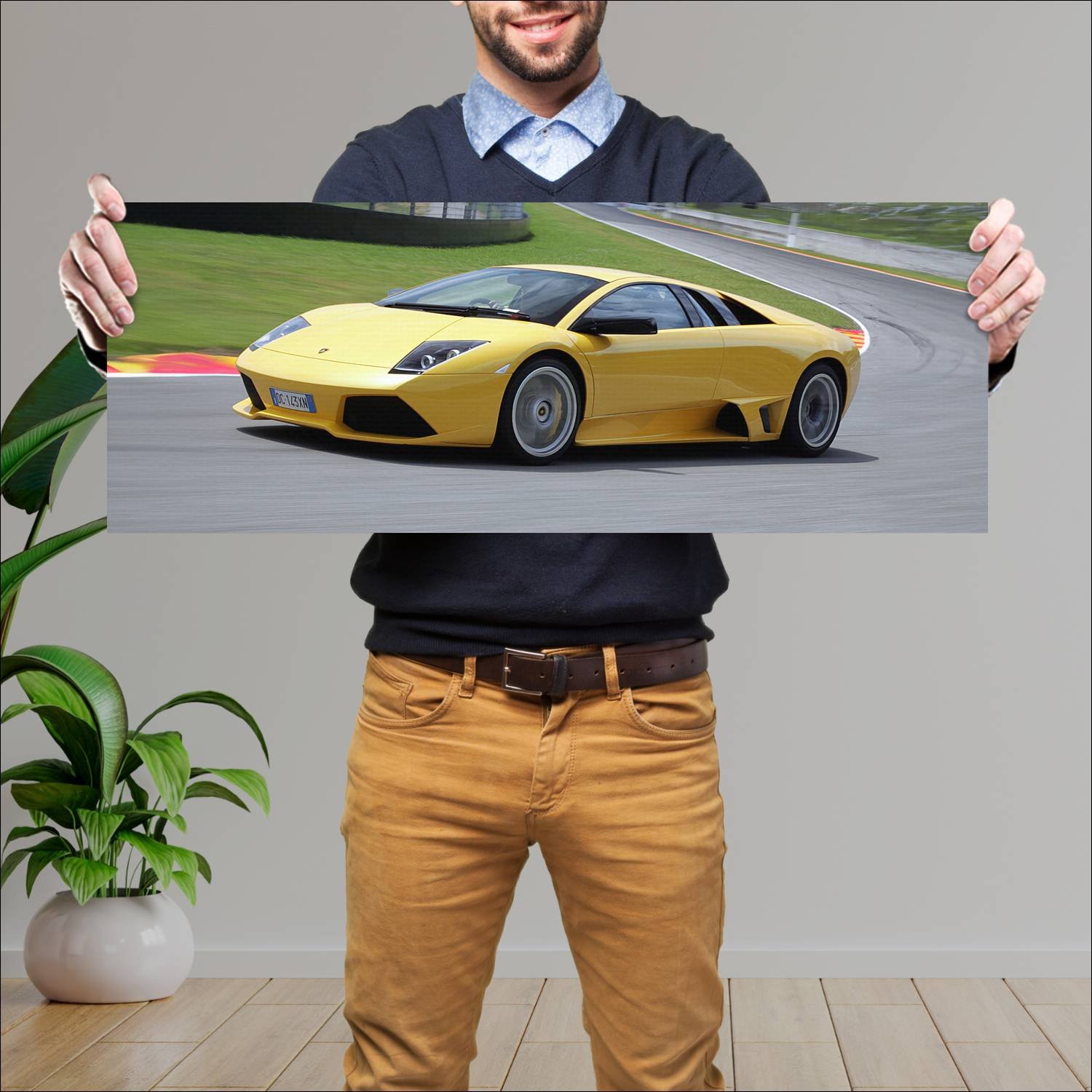 Cuadro grande 30x80cm 2006 lamborghini murcielago 171 Lamborghini