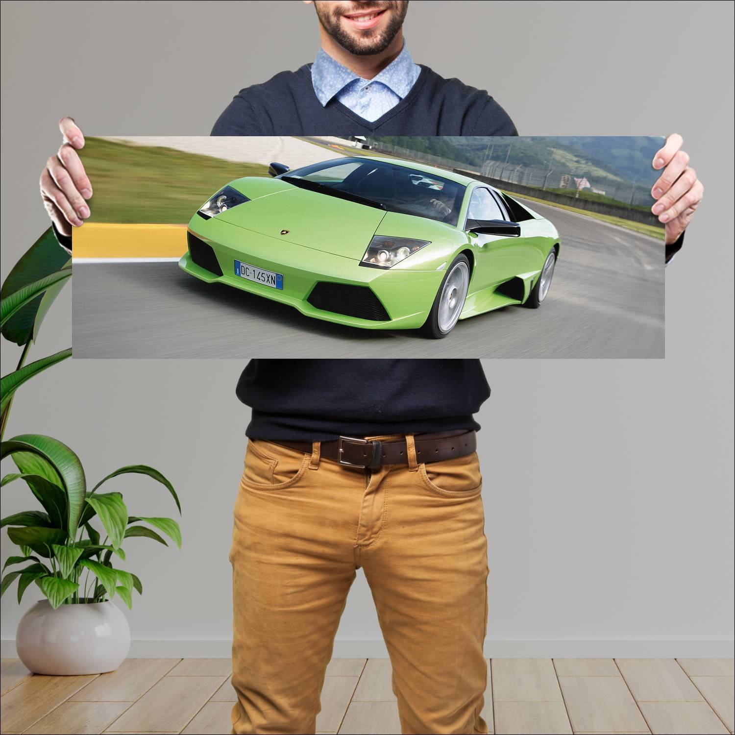 Cuadro grande 30x80cm 2006 lamborghini murcielago 172 Lamborghini