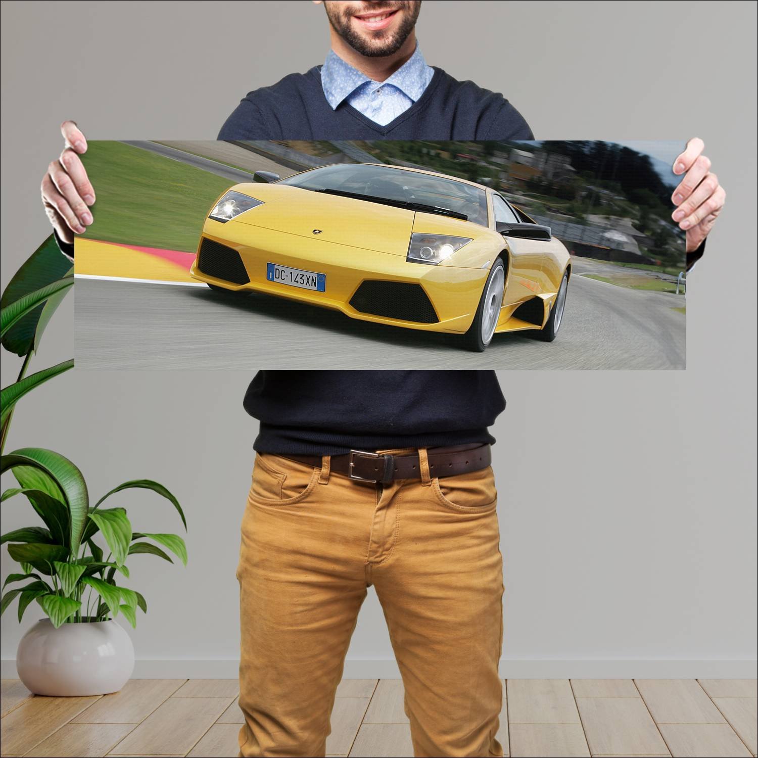 Cuadro grande 30x80cm 2006 lamborghini murcielago 173 Lamborghini