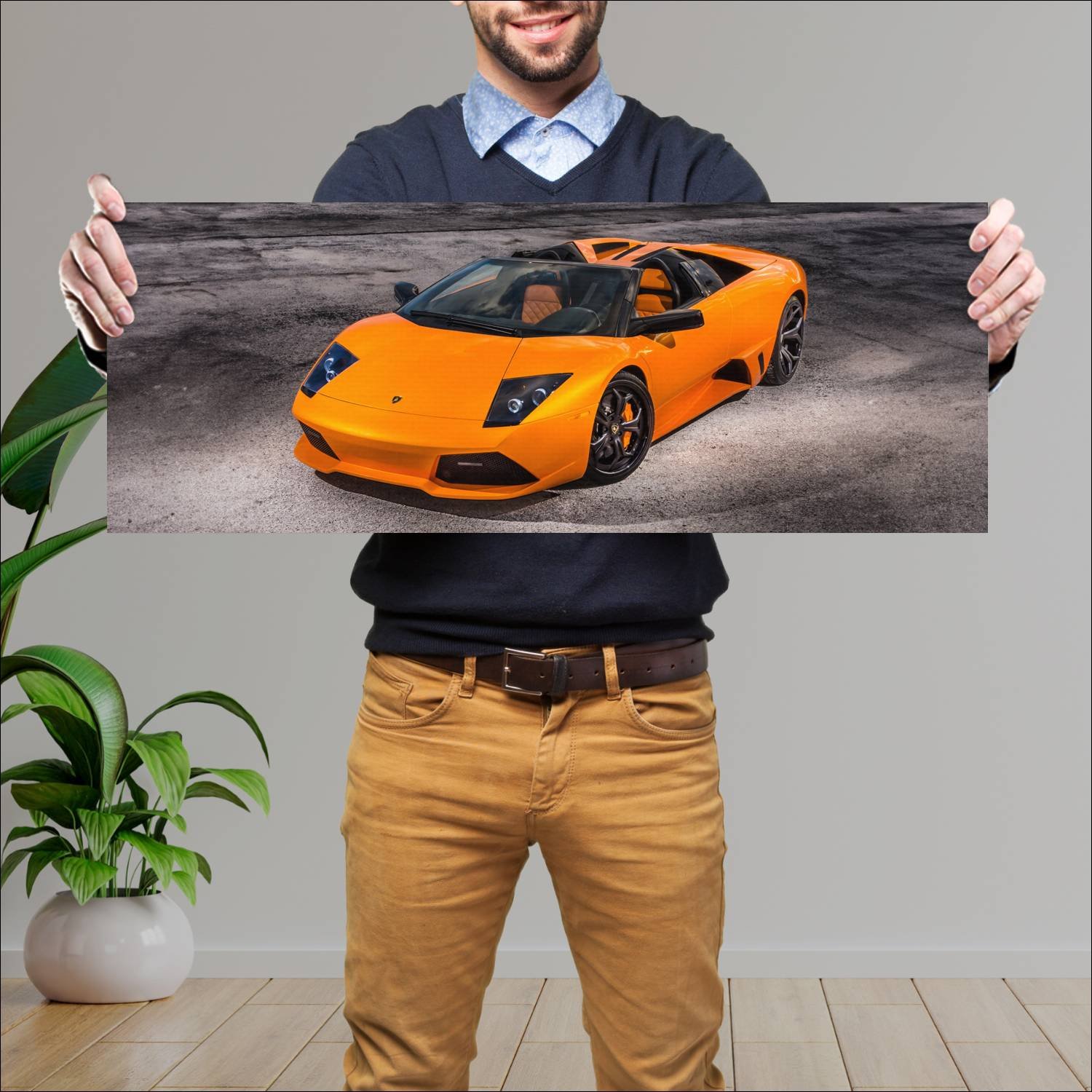 Cuadro grande 30x80cm 2006 lamborghini murcielago 174 Lamborghini