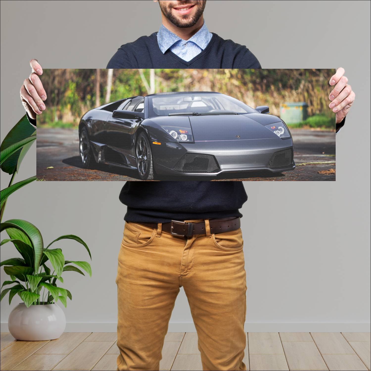 Cuadro grande 30x80cm 2006 lamborghini murcielago 176 Lamborghini