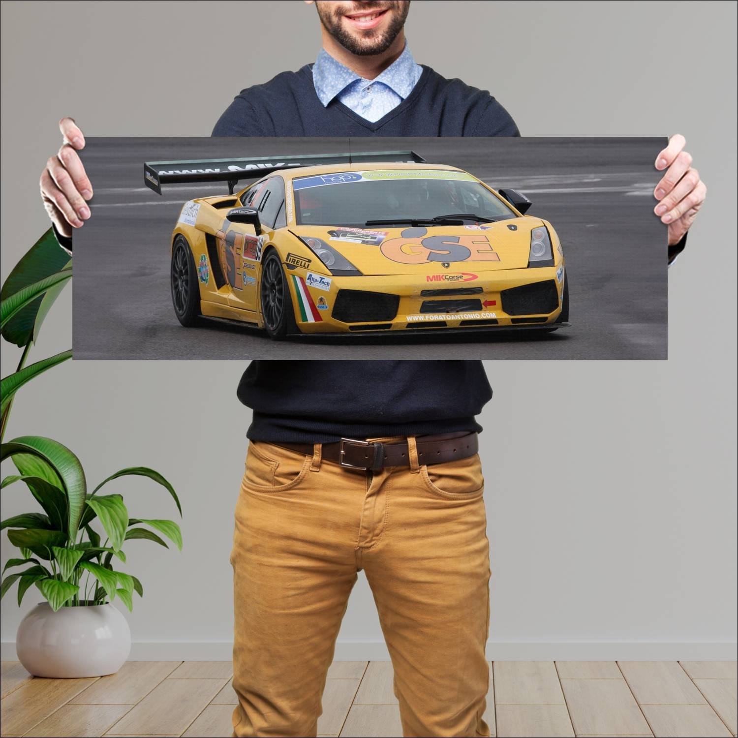 Cuadro grande 30x80cm 2007 lamborghini gallardo gt 179 Lamborghini