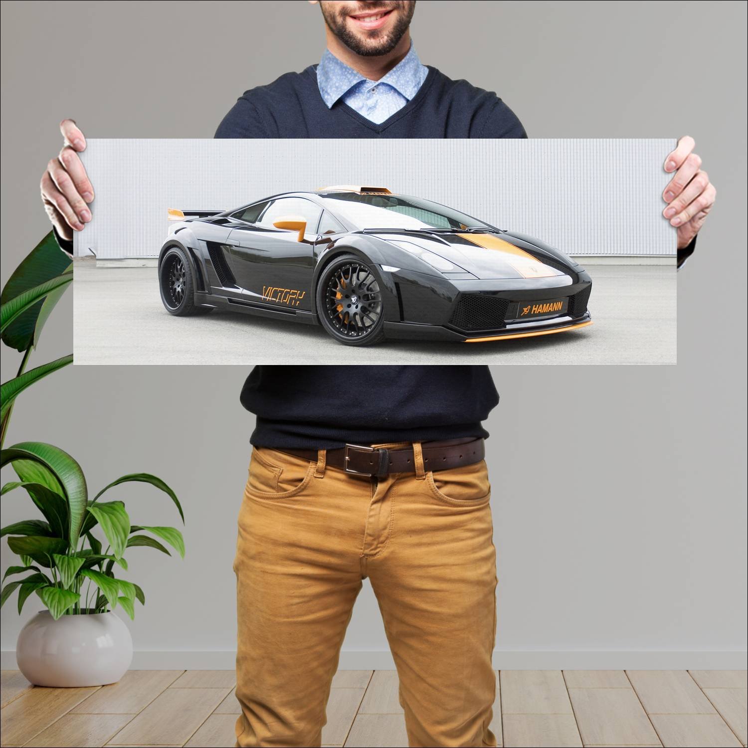 Cuadro grande 30x80cm 2007 lamborghini gallardo vi 187 Lamborghini