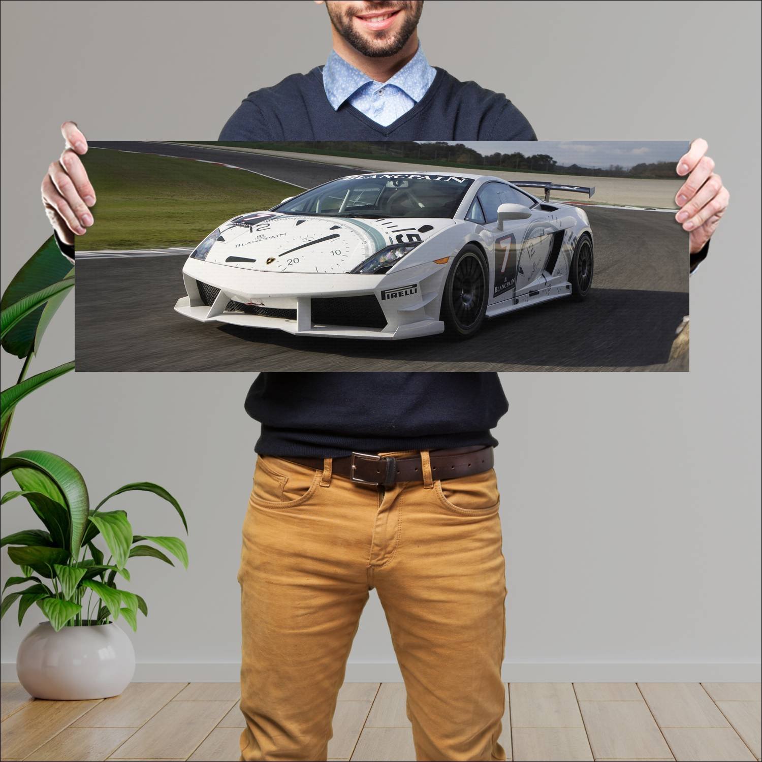 Cuadro grande 30x80cm 2009 lamborghini gallardo lp 209 Lamborghini